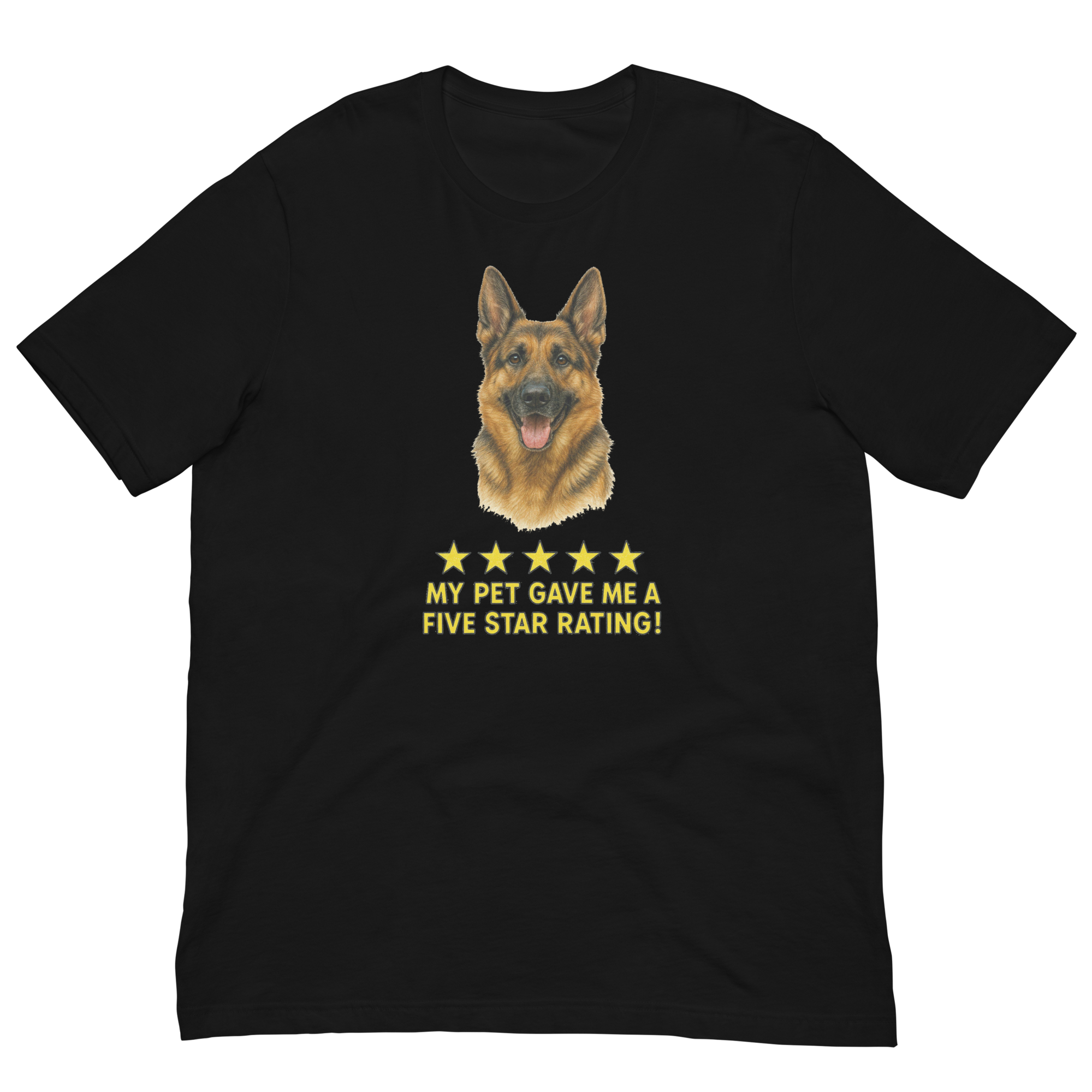 German Shepherd Rating Unisex t-shirt