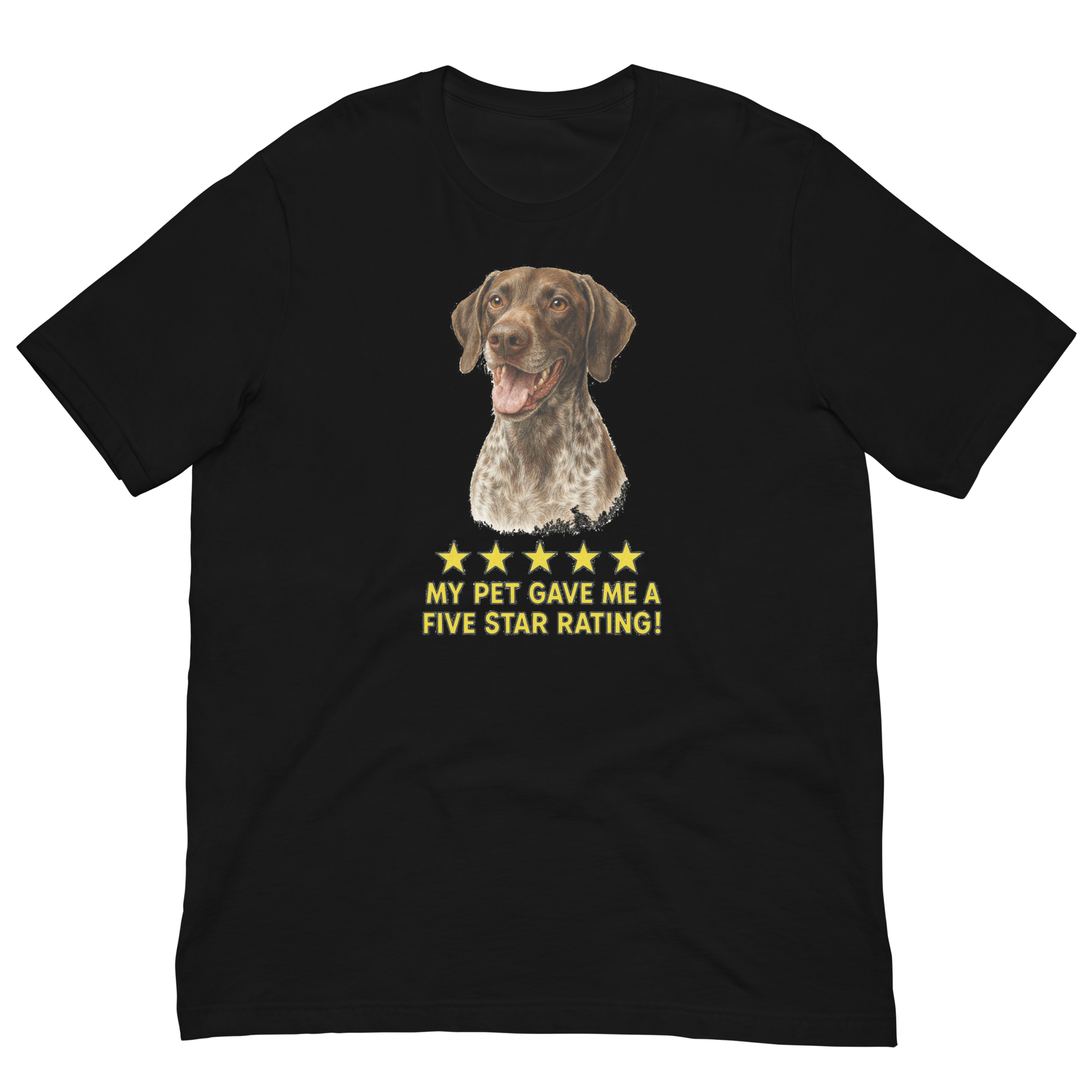 German Shorthaired Pointer Rating Unisex t-shirt