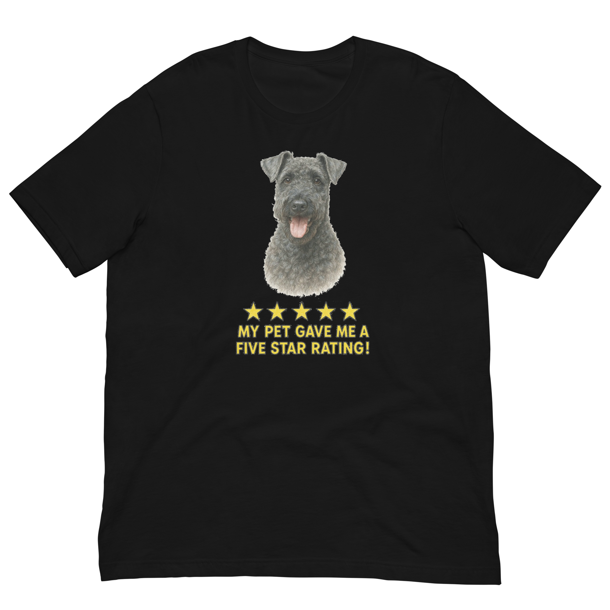 Kerry Blue Terrier Rating Unisex t-shirt
