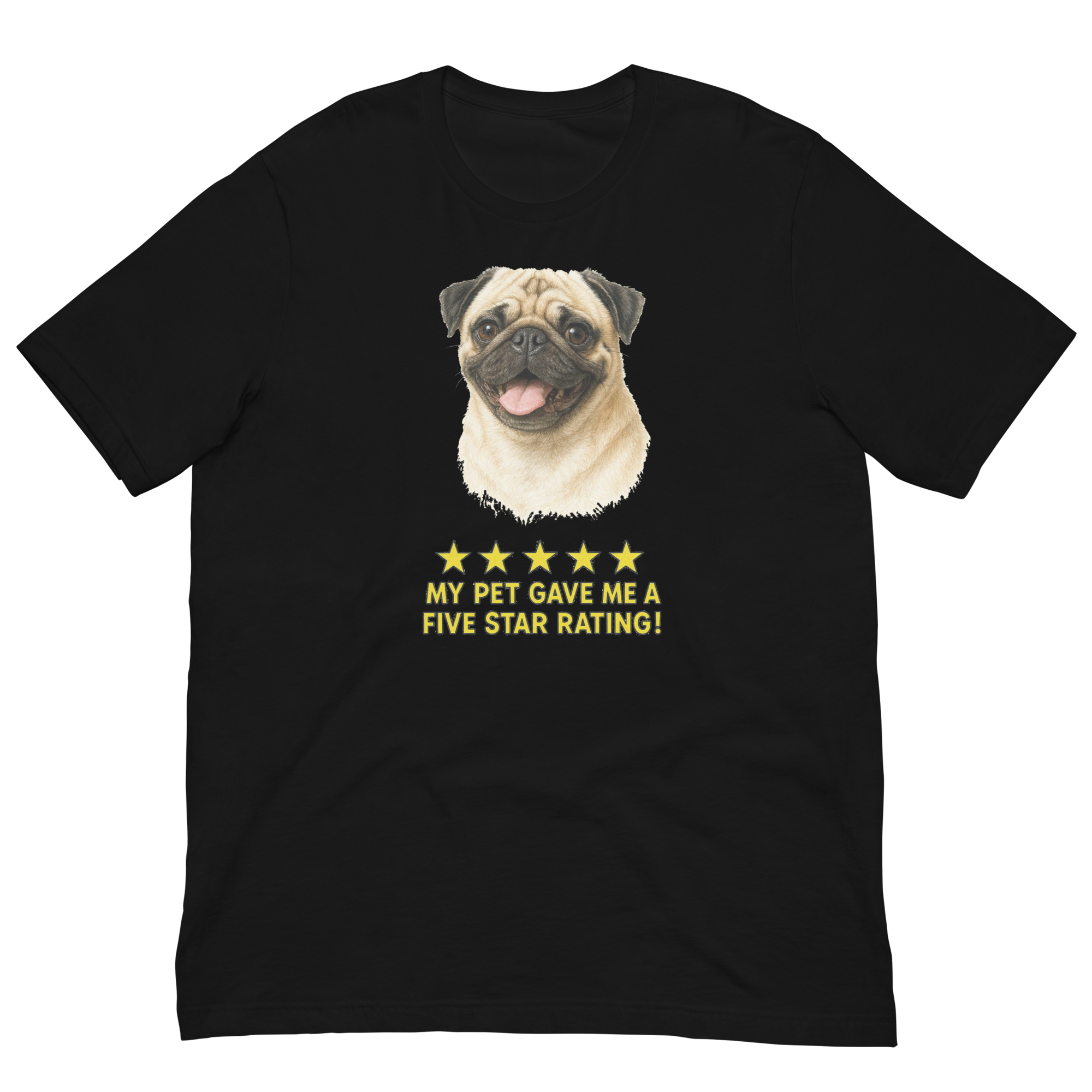 Pug Rating Unisex t-shirt