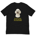 White Poodle Rating Unisex t-shirt