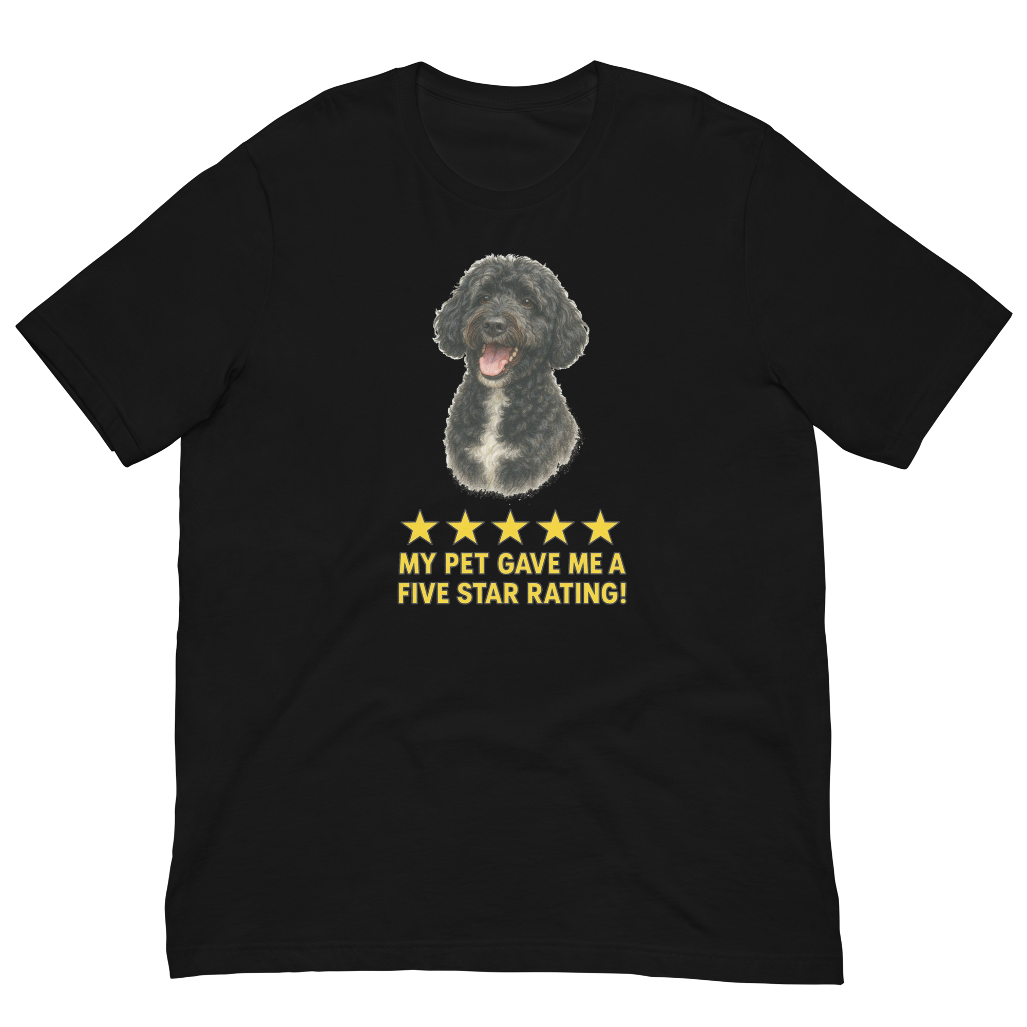 Portugese Water Dog Rating Unisex t-shirt