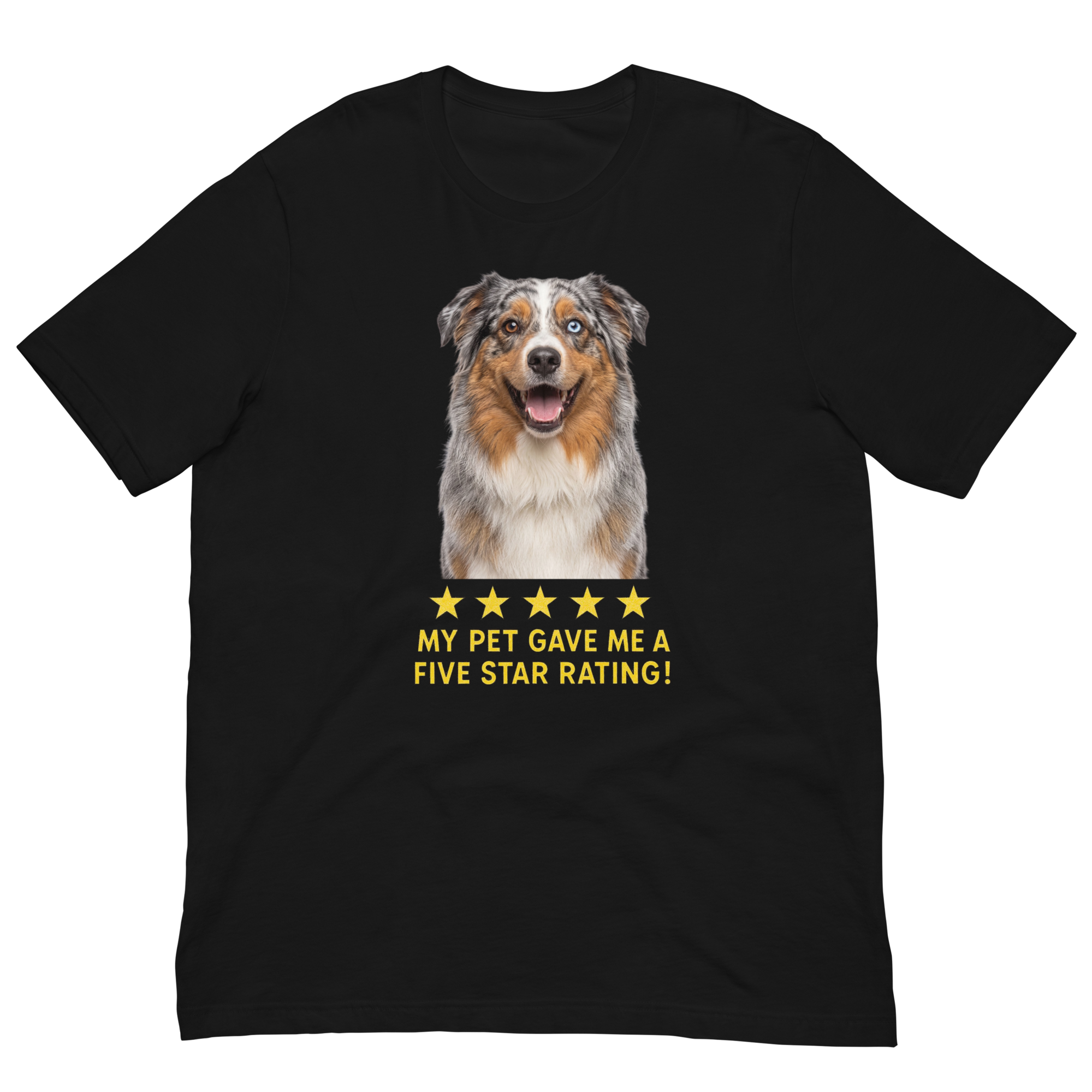 Miniature American Shepherd Rating Unisex t-shirt