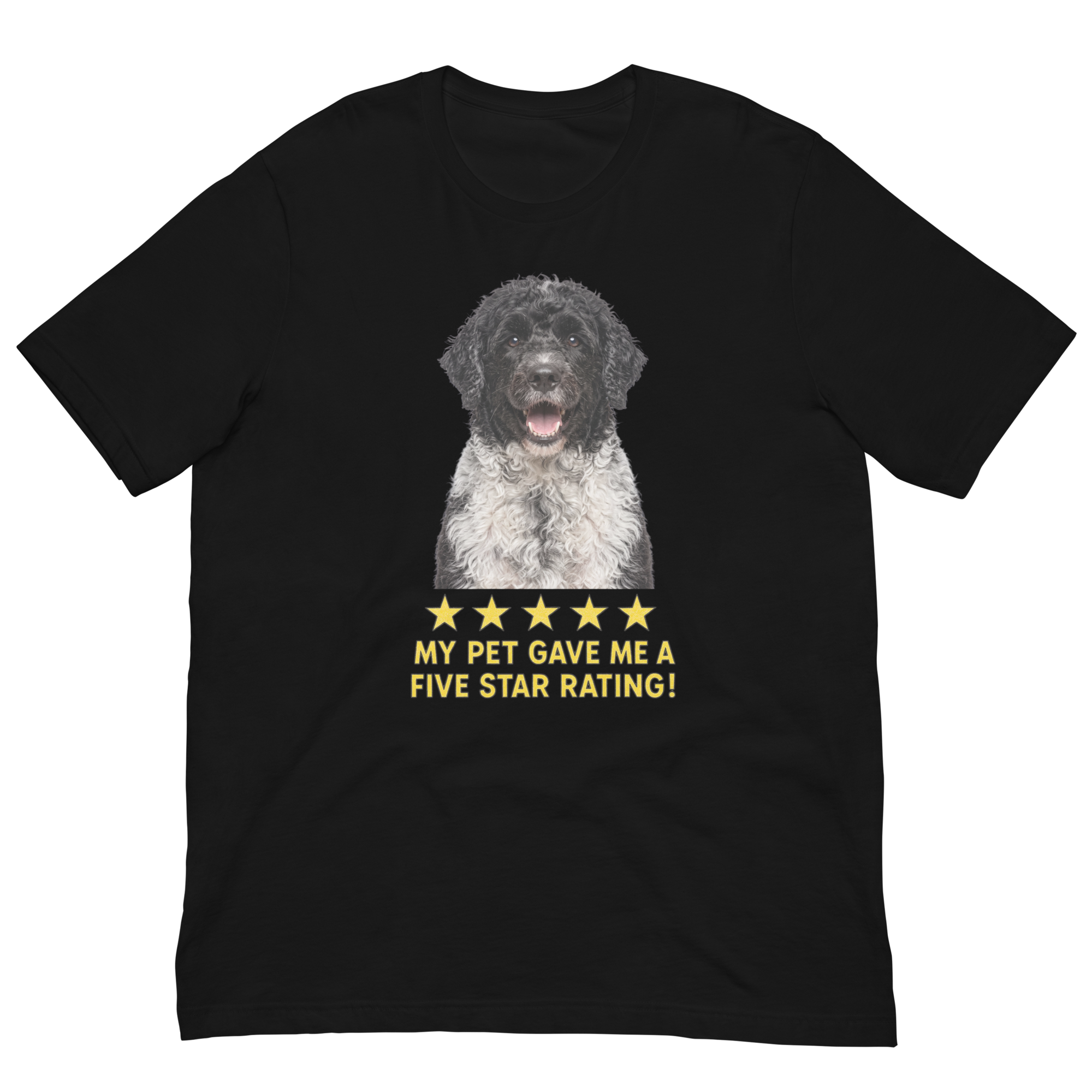Portuguese Water Dog Rating Unisex t-shirt