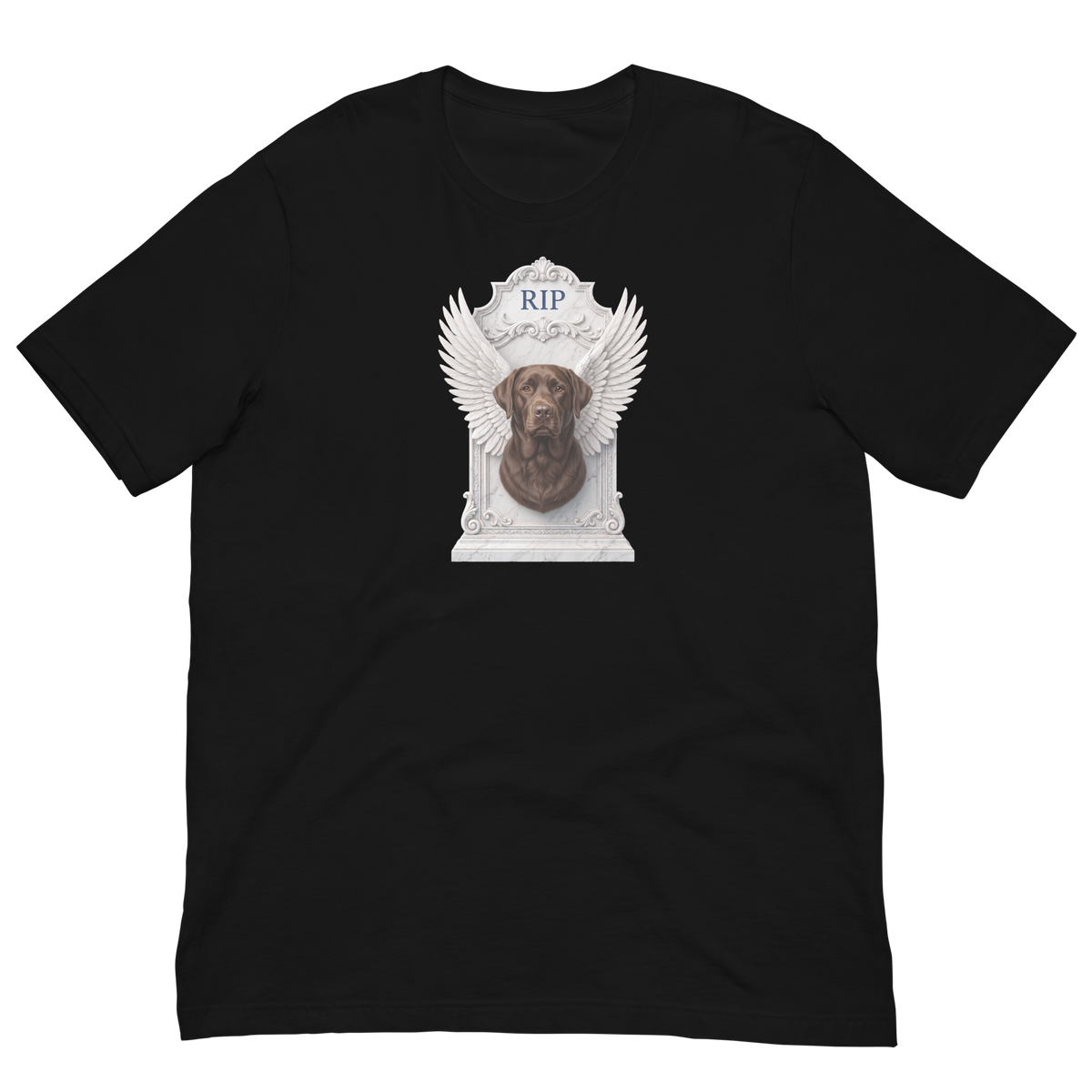 Chocolate Labrador RIP Unisex t-shirt