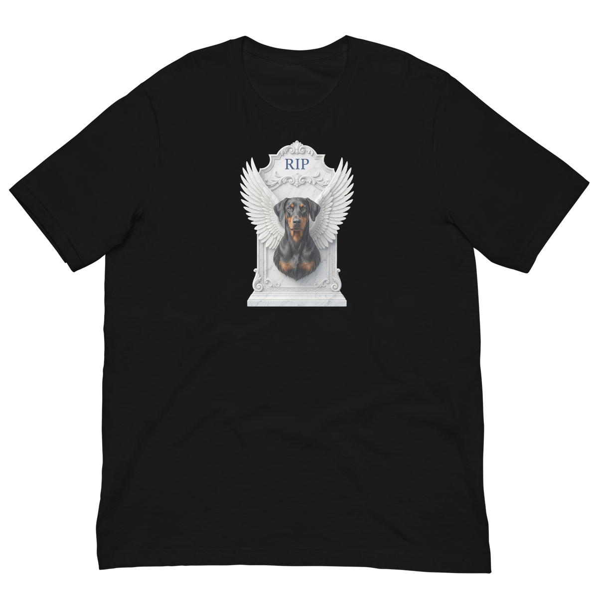 Doberman Pinscher RIP Unisex t-shirt