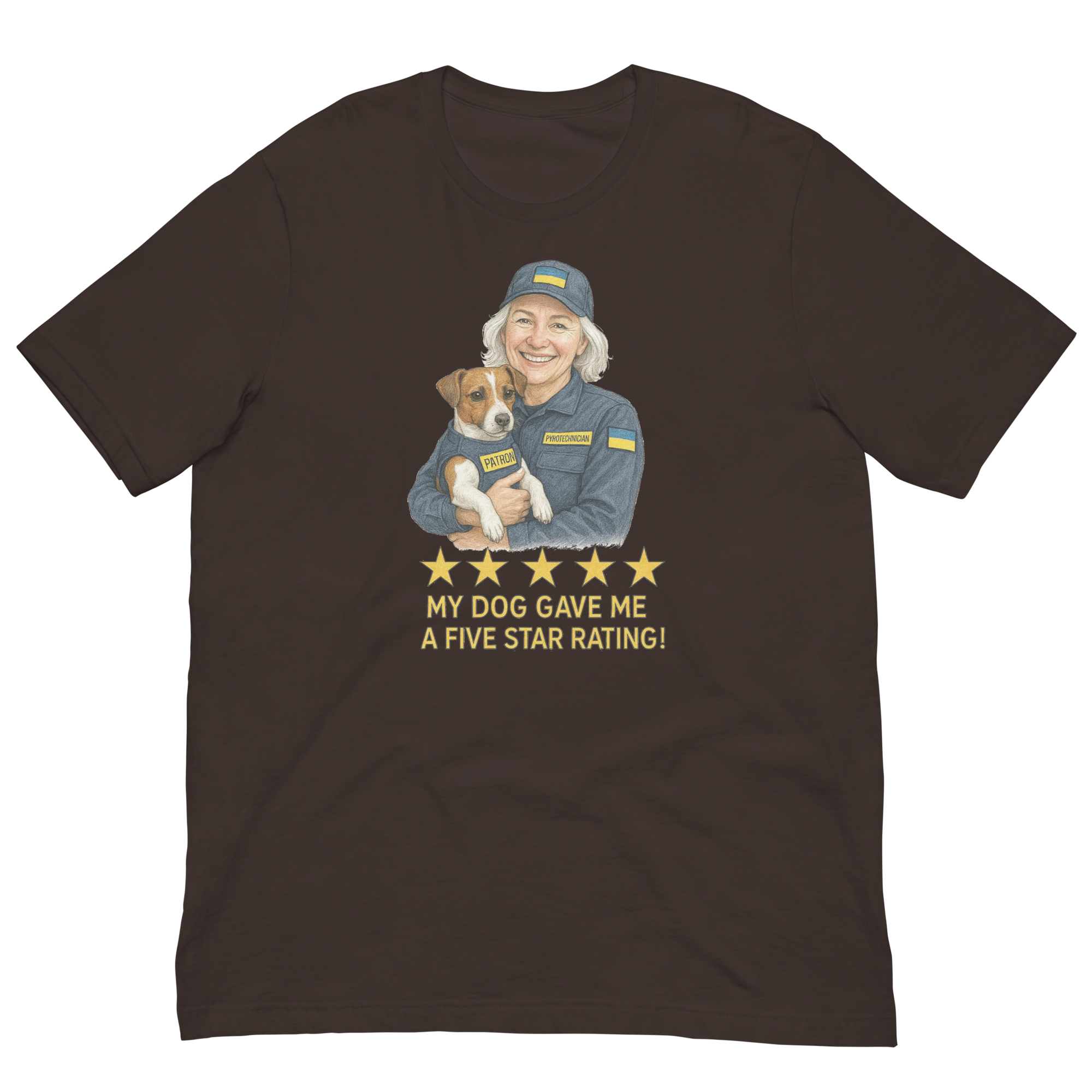 White Hair Woman with Patron graphic tee.