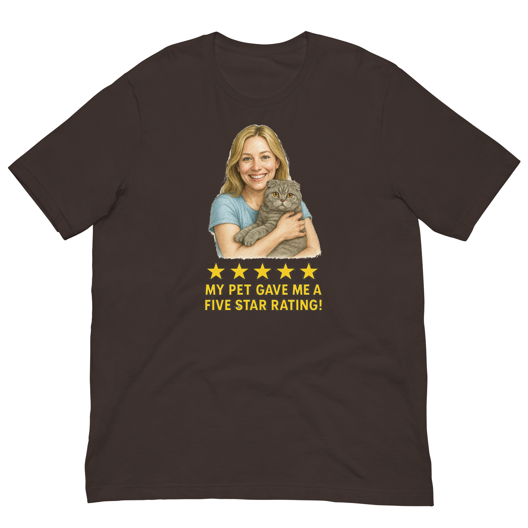 Blonde Woman with Scottish Fold Cat