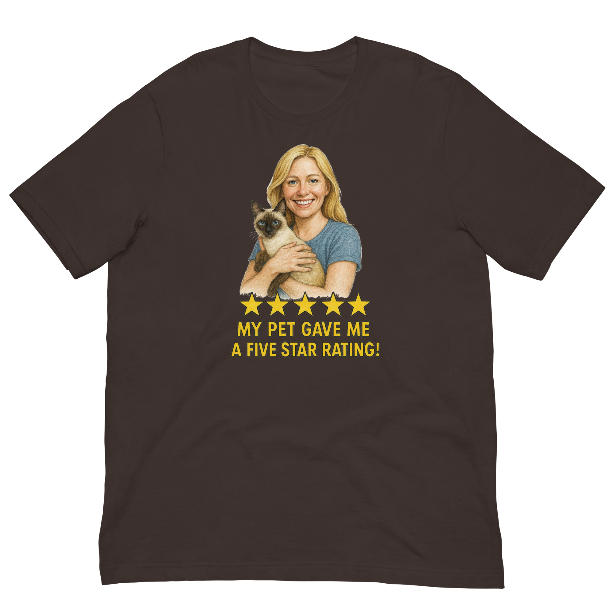 Blonde Woman with Siamese Cat