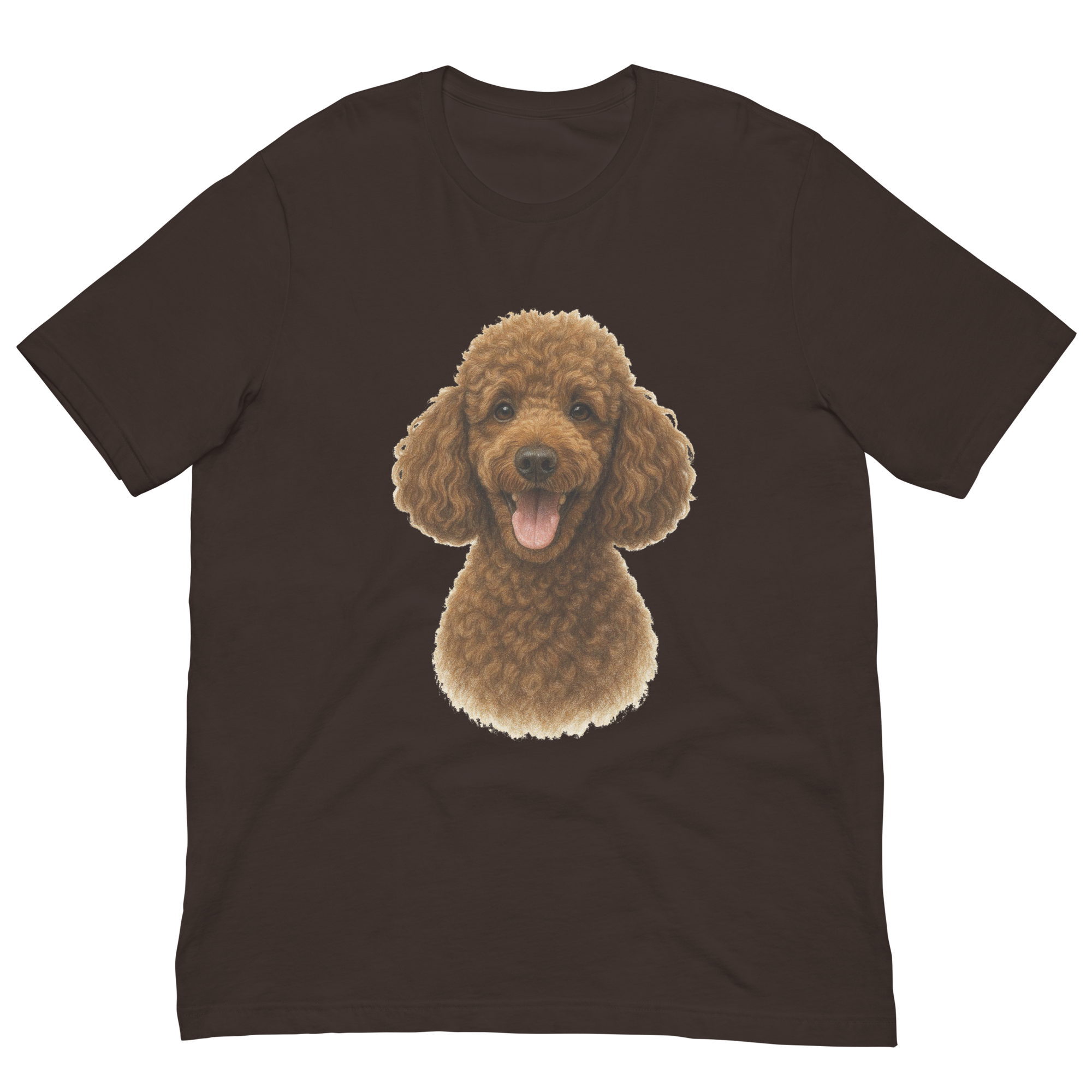 Brown Poodle Unisex t-shirt