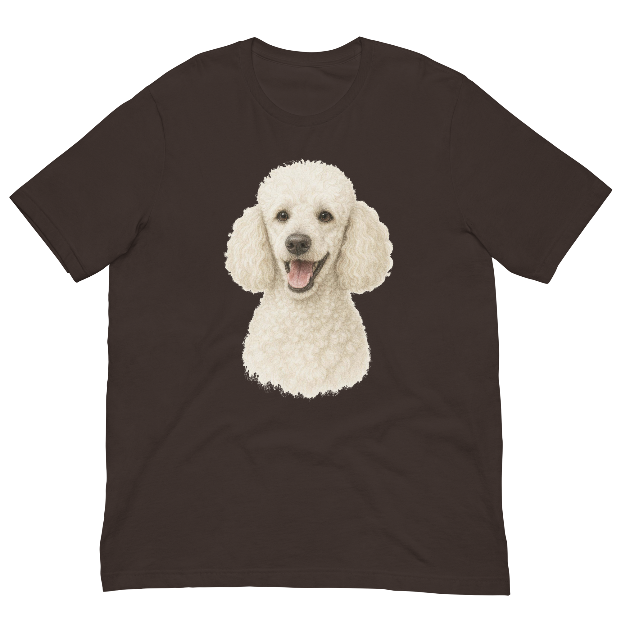 White Poodle Unisex t-shirt