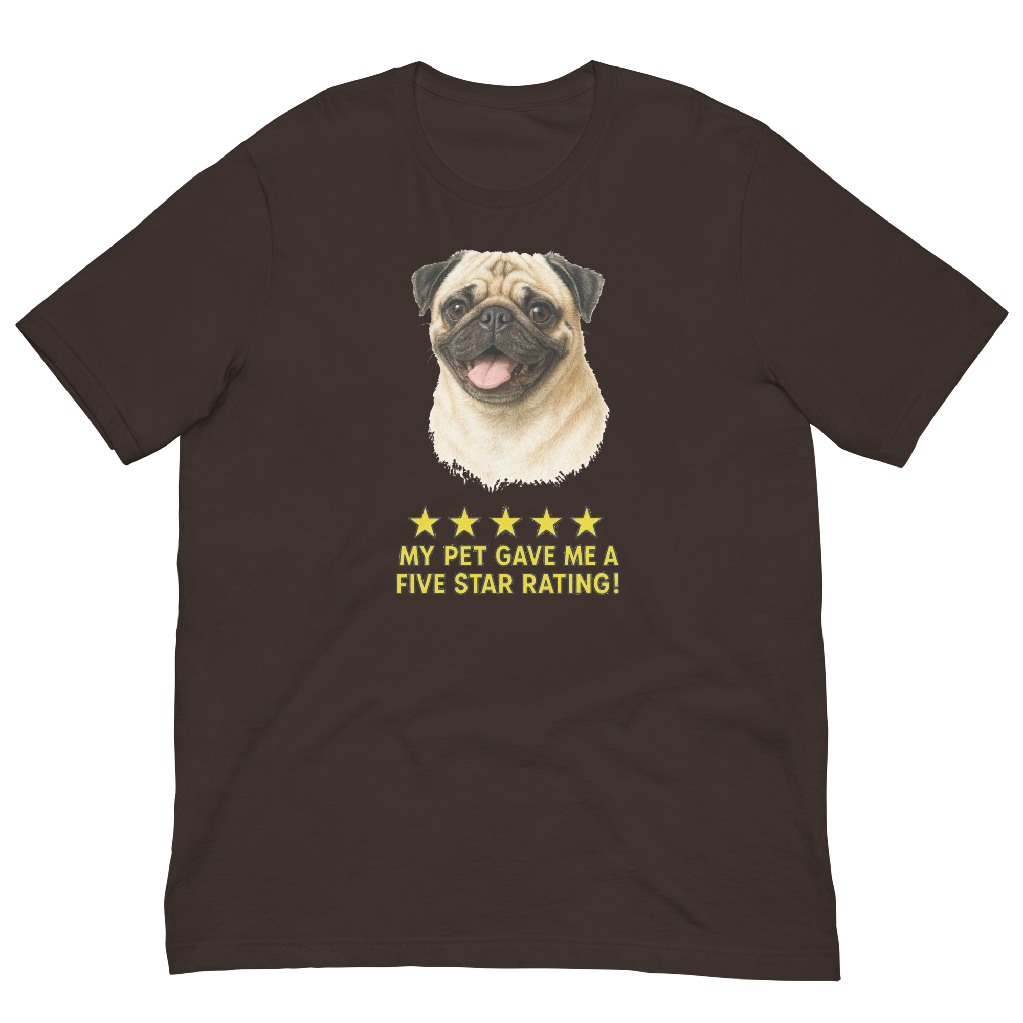 Pug Rating Unisex t-shirt