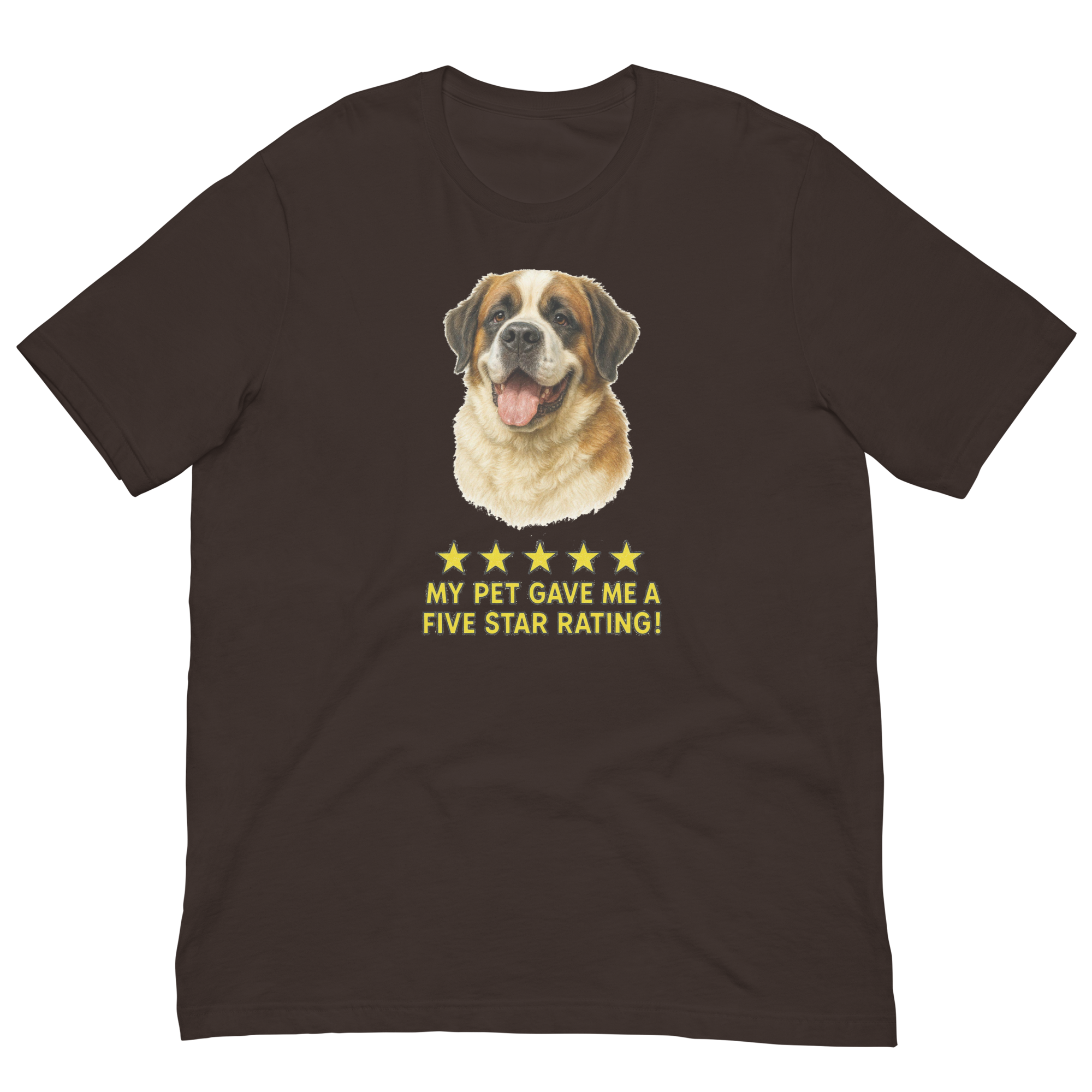 Saint Bernard Rating Unisex t-shirt
