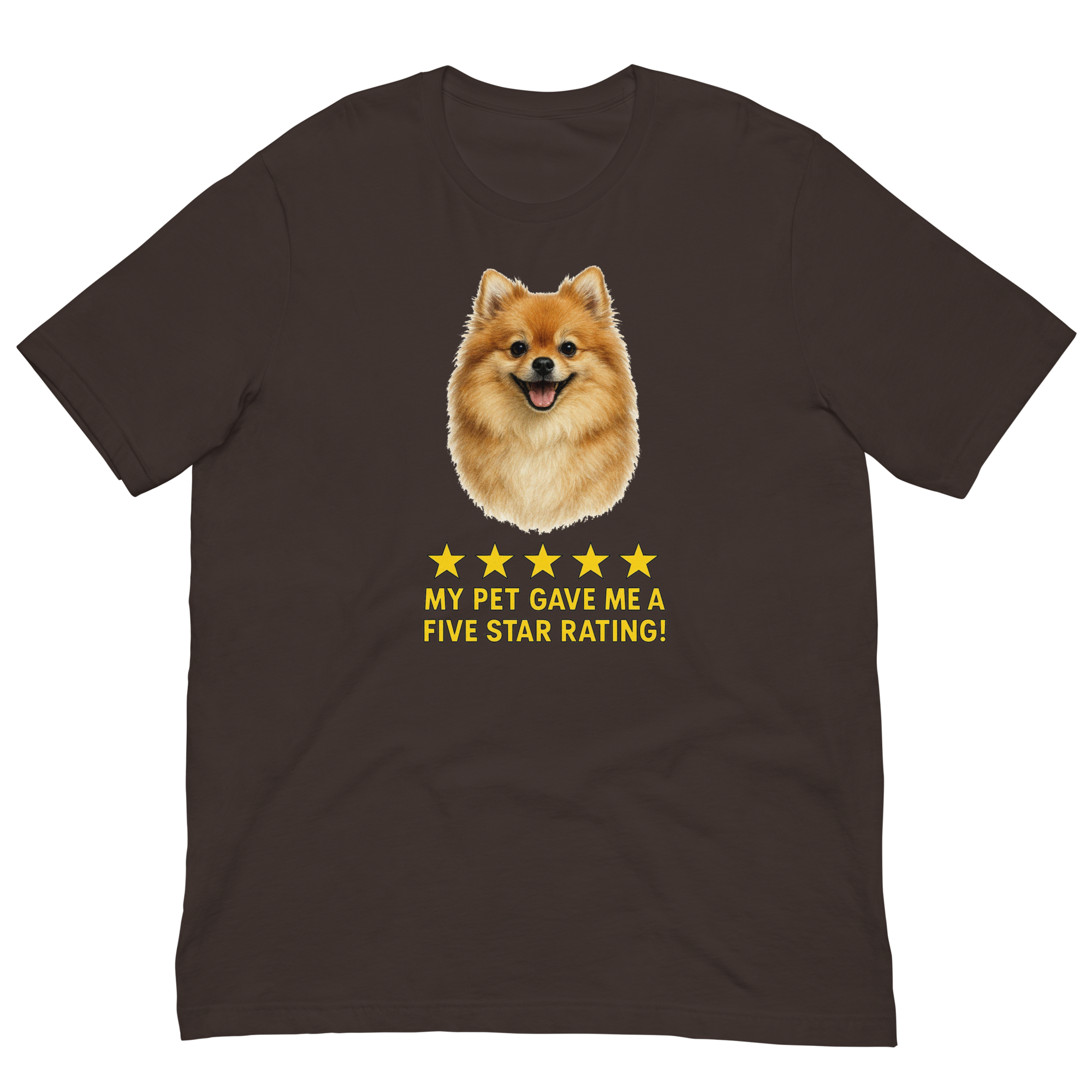 Pomeranian Rating Unisex t-shirt