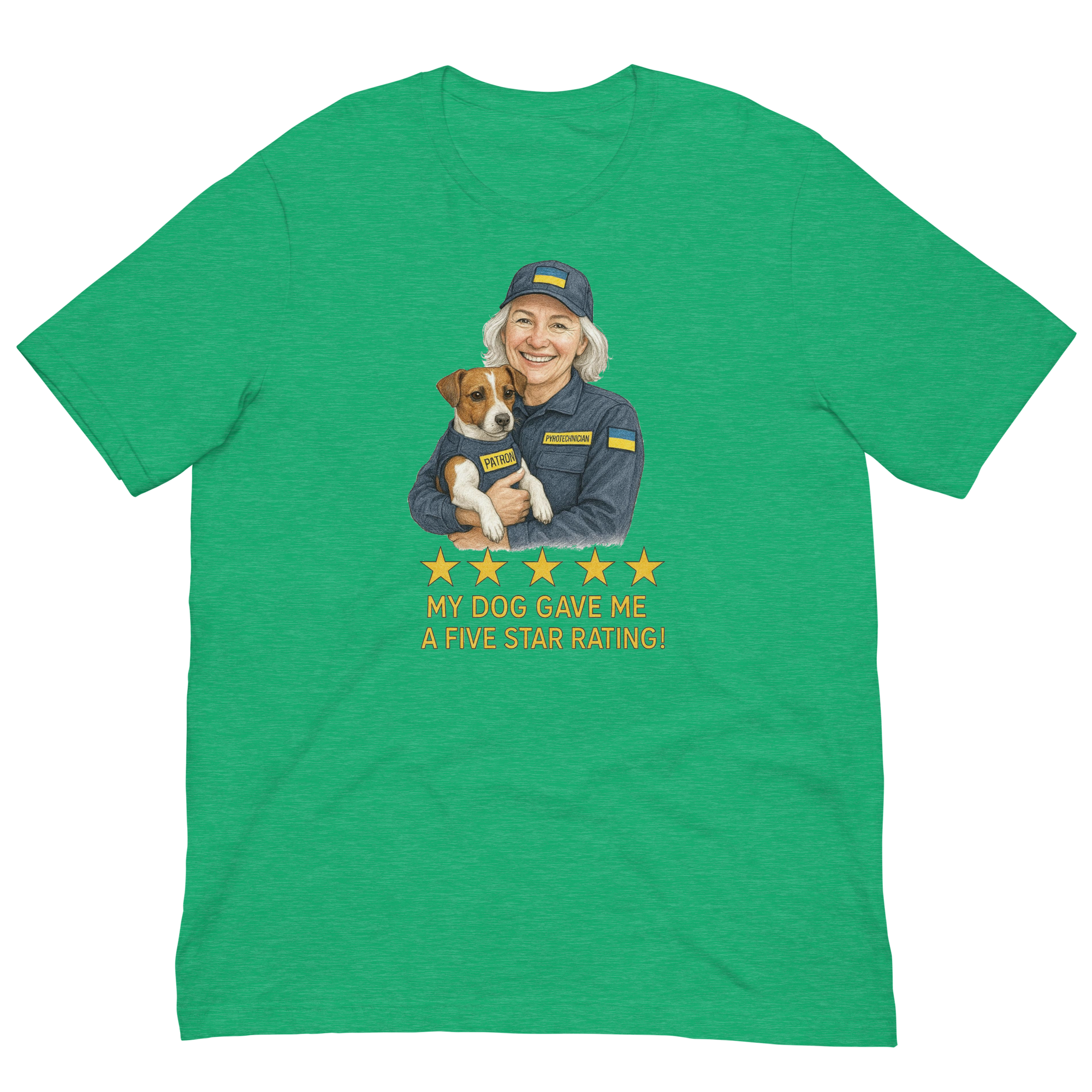 White Hair Woman with Patron graphic tee.