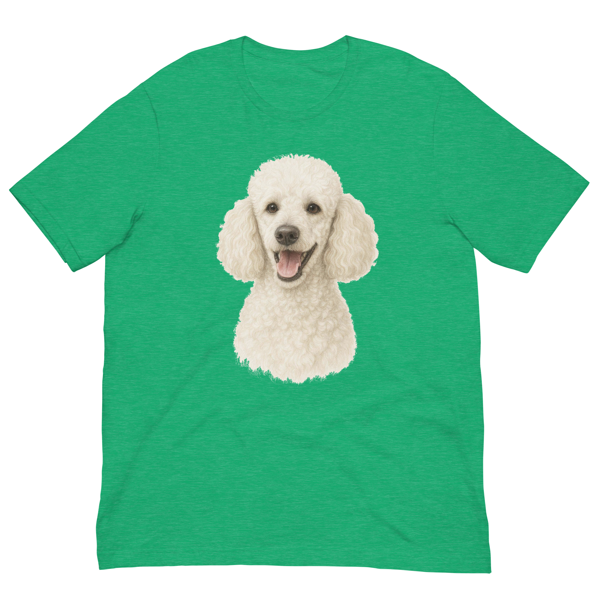 White Poodle Unisex t-shirt