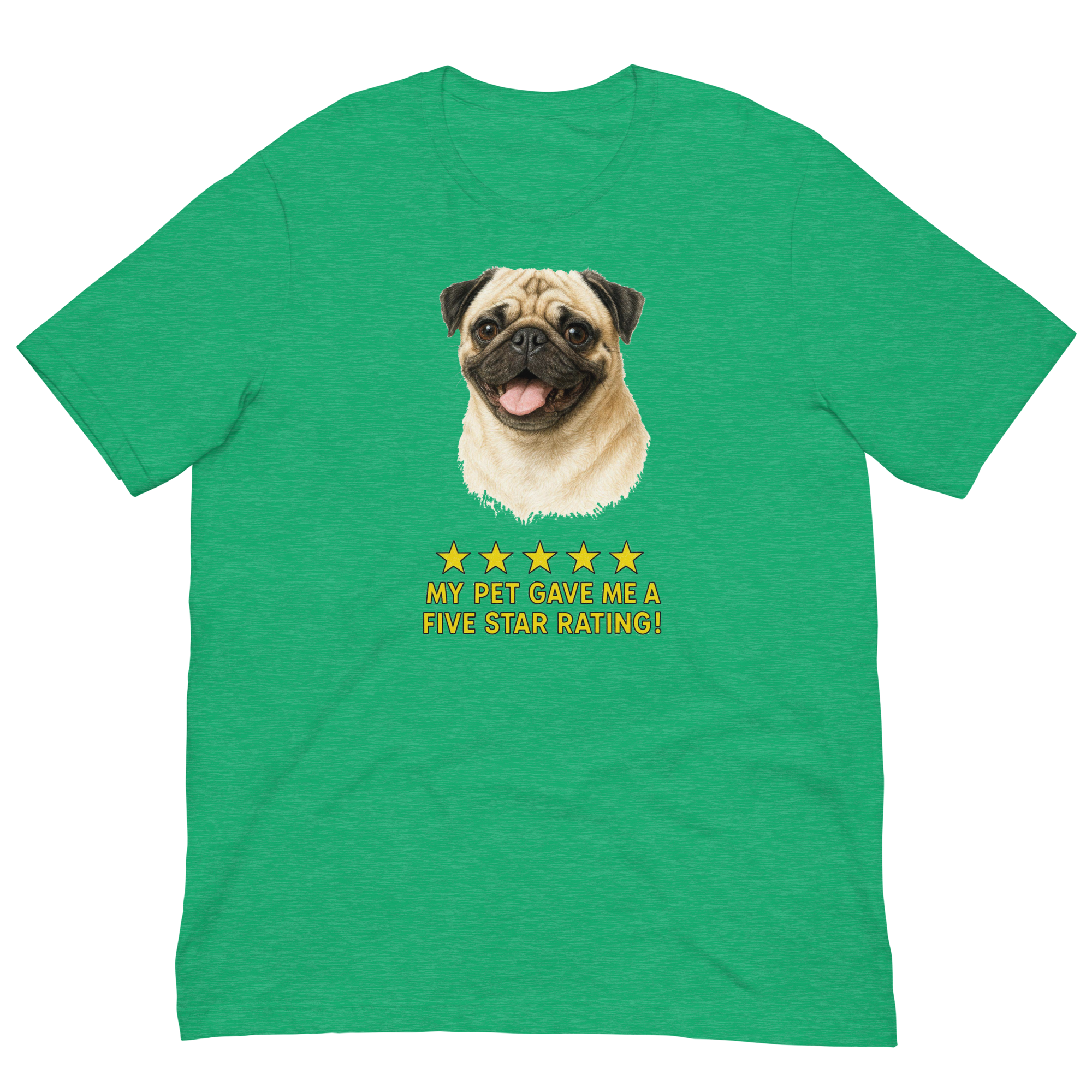 Pug Rating Unisex t-shirt