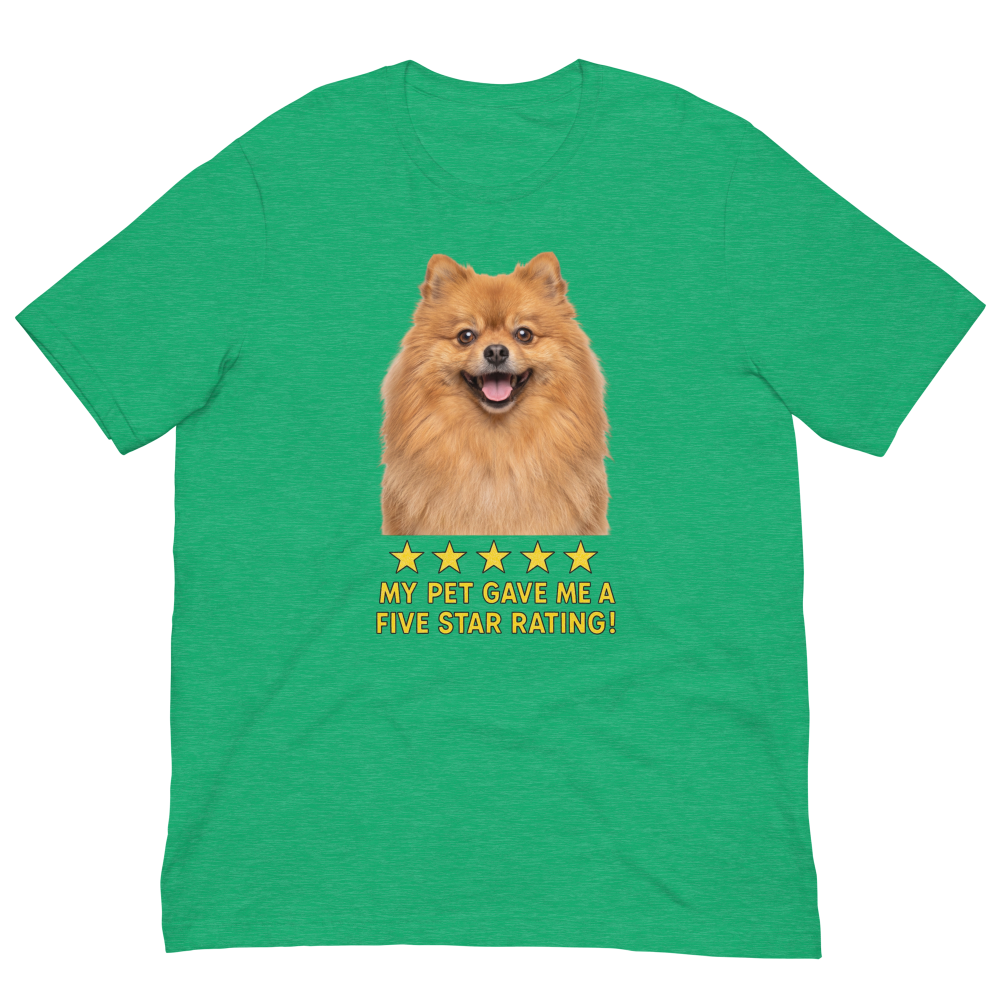 Pomeranian Rating Unisex t-shirt