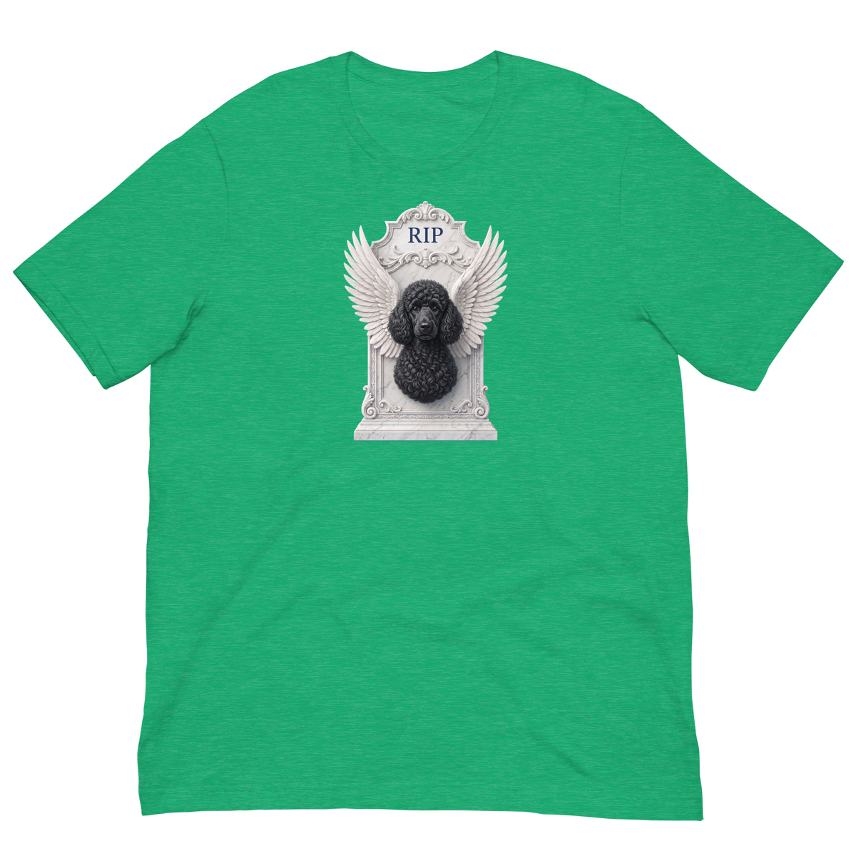 Black Poodle RIP Unisex t-shirt