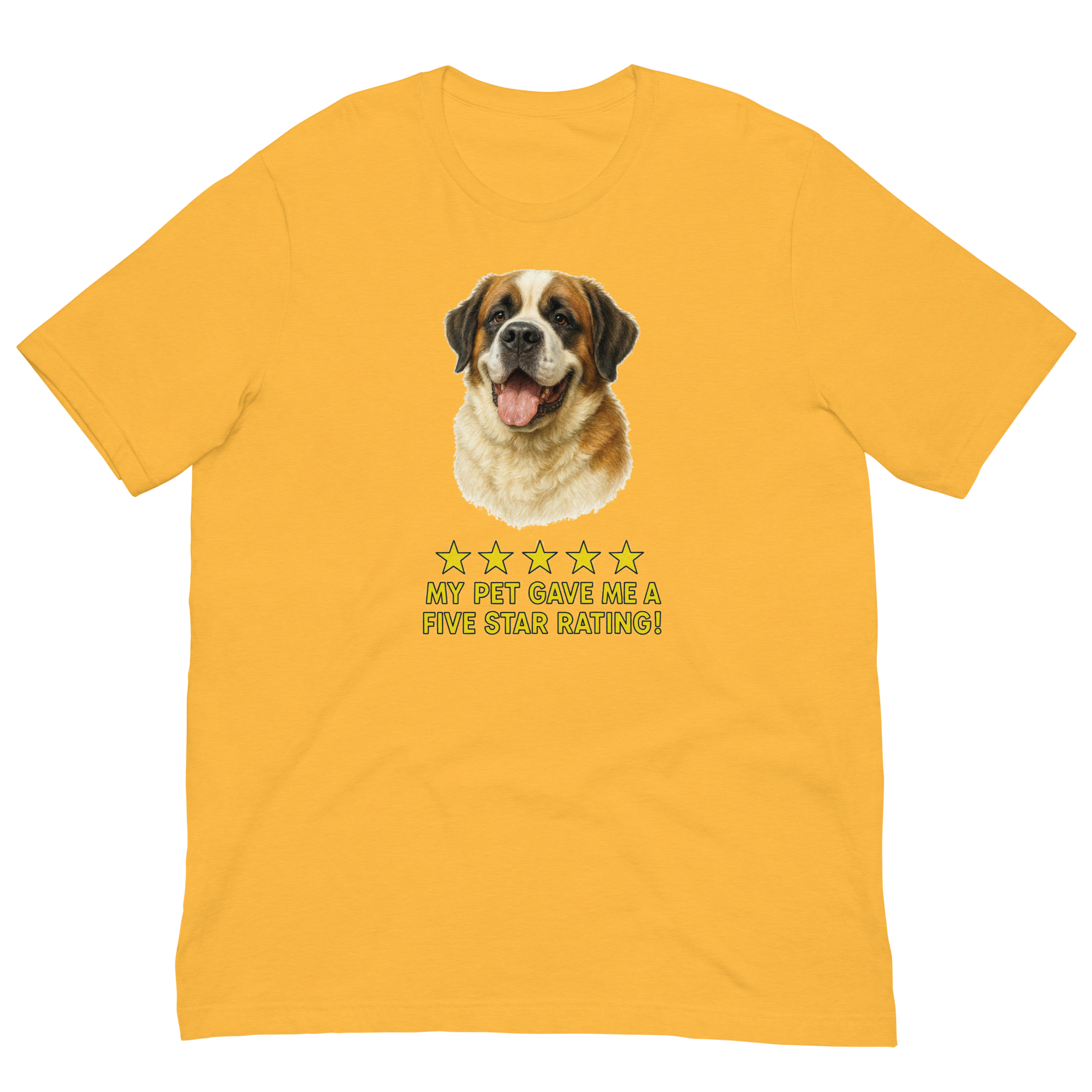 Saint Bernard Rating Unisex t-shirt