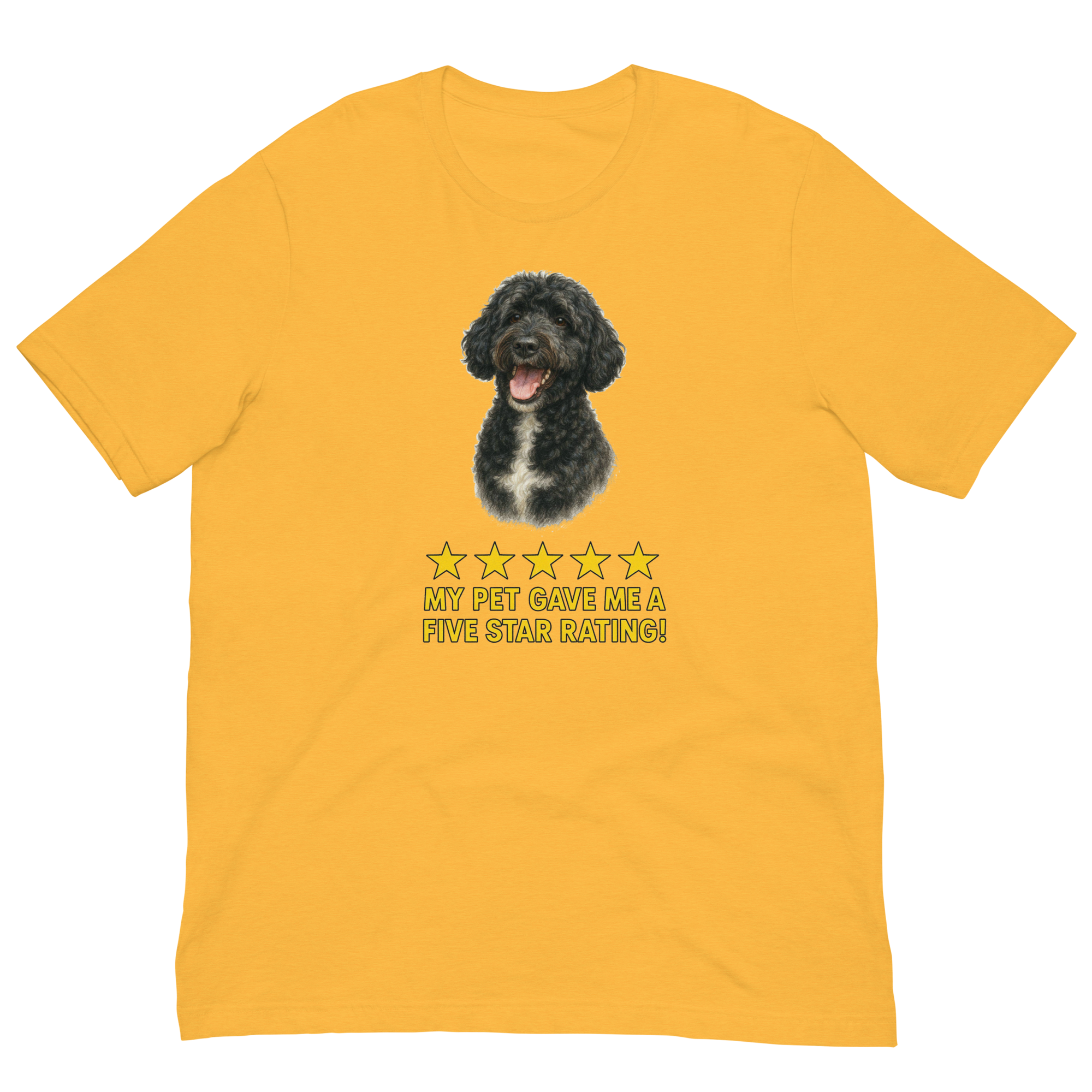 Portugese Water Dog Rating Unisex t-shirt