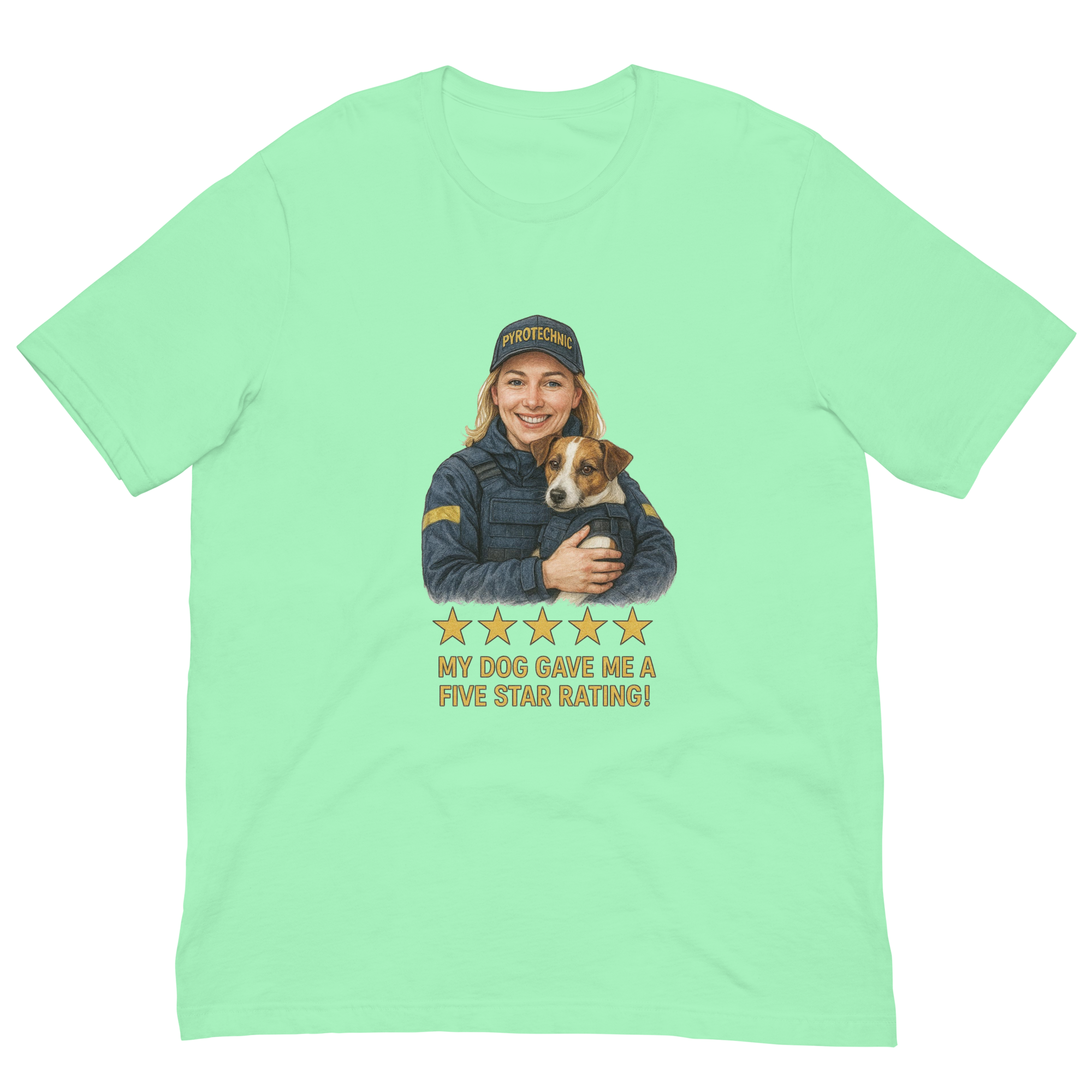 Blonde Woman with Patron graphic tee - mint