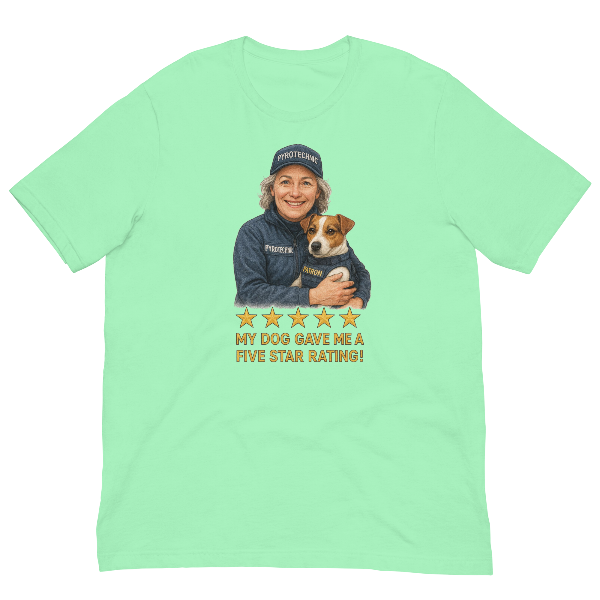 Salt & Pepper Woman with Patron graphic tee - mint