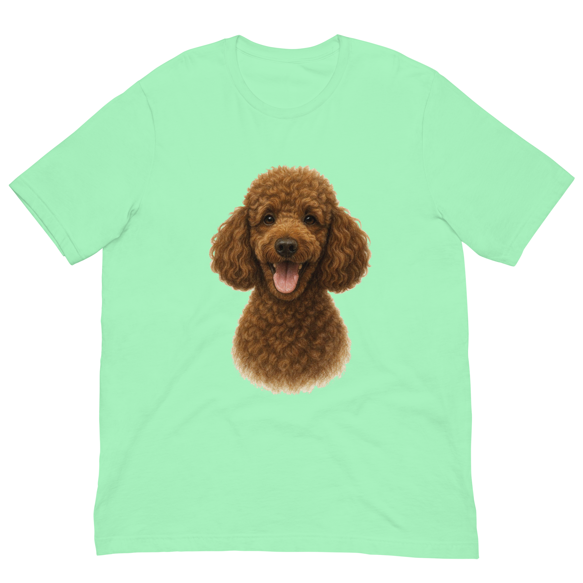 Brown Poodle Unisex t-shirt