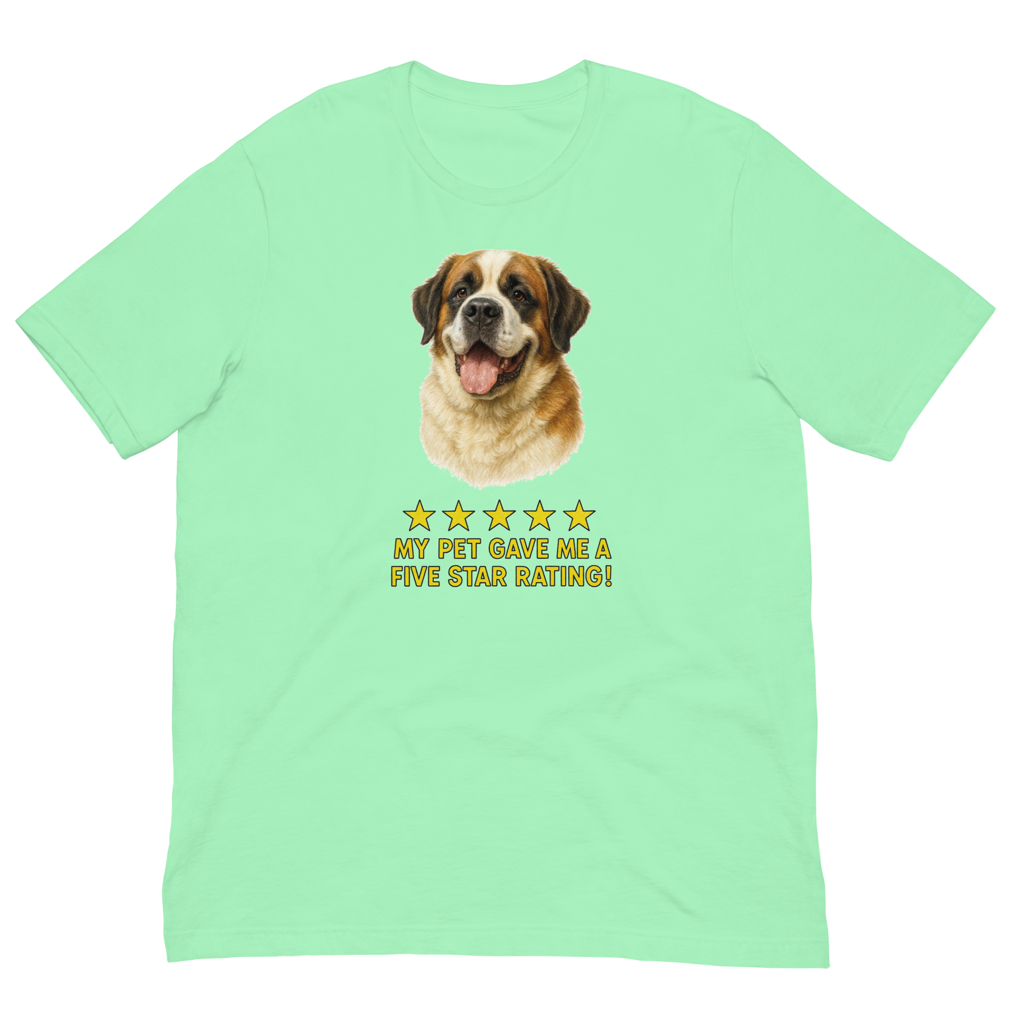 Saint Bernard Rating Unisex t-shirt
