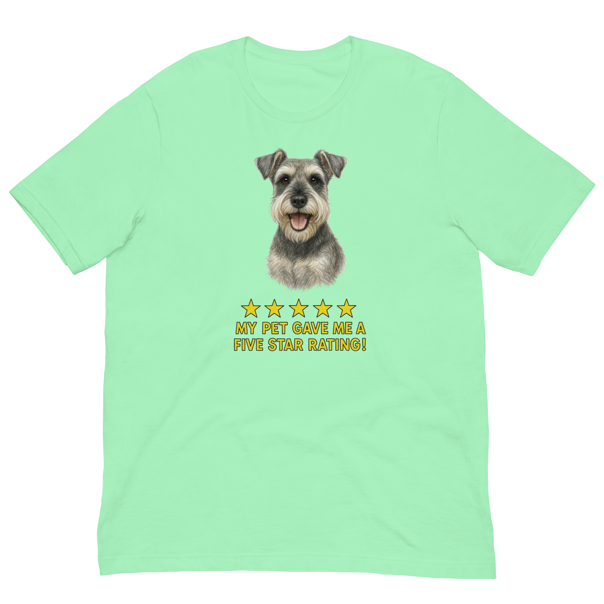 Schnauzer Rating Unisex t-shirt