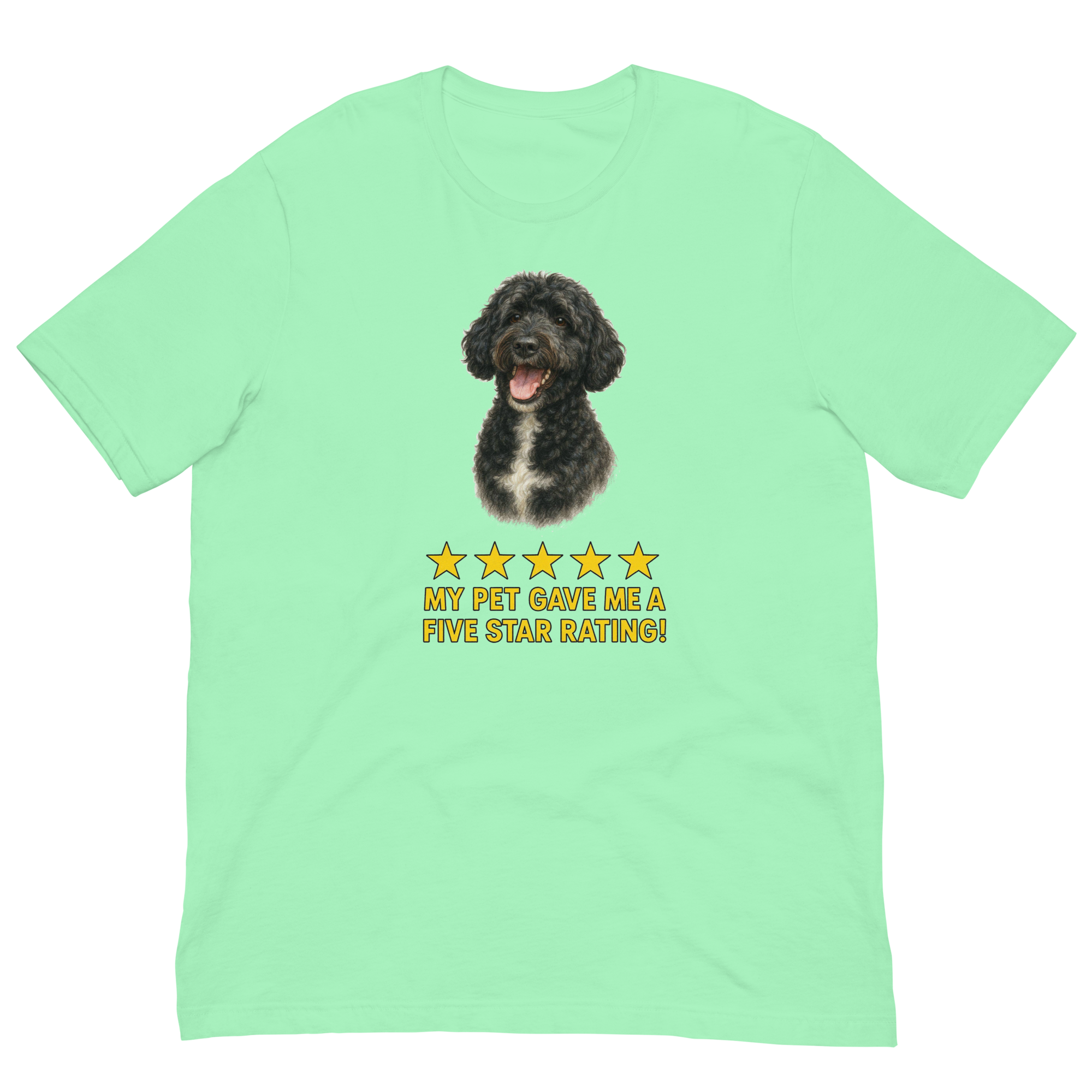 Portugese Water Dog Rating Unisex t-shirt
