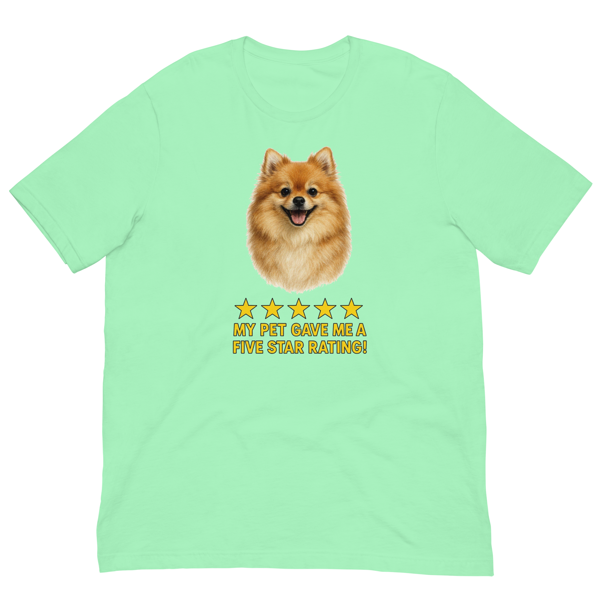 Pomeranian Rating Unisex t-shirt