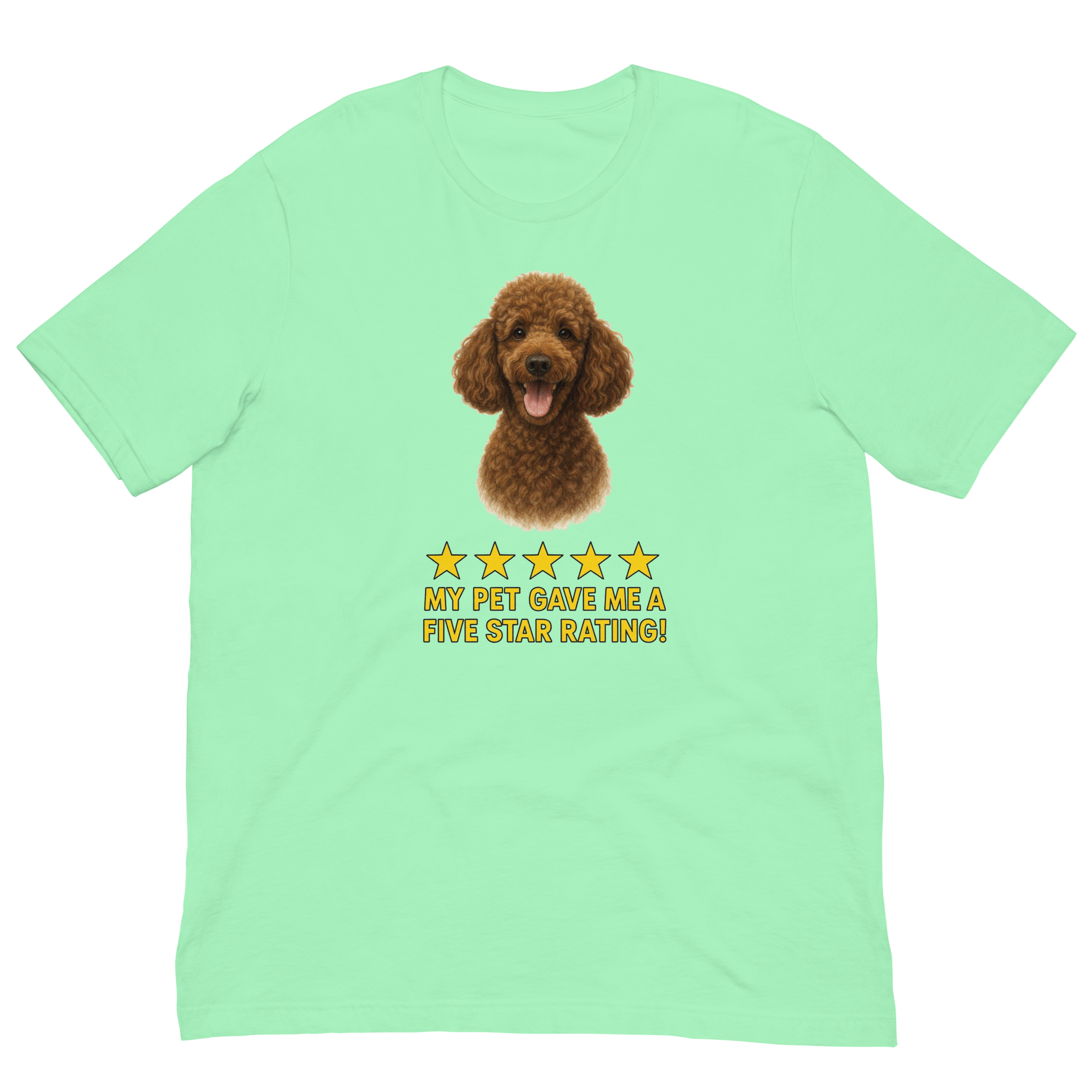 Brown Poodle Rating Unisex t-shirt