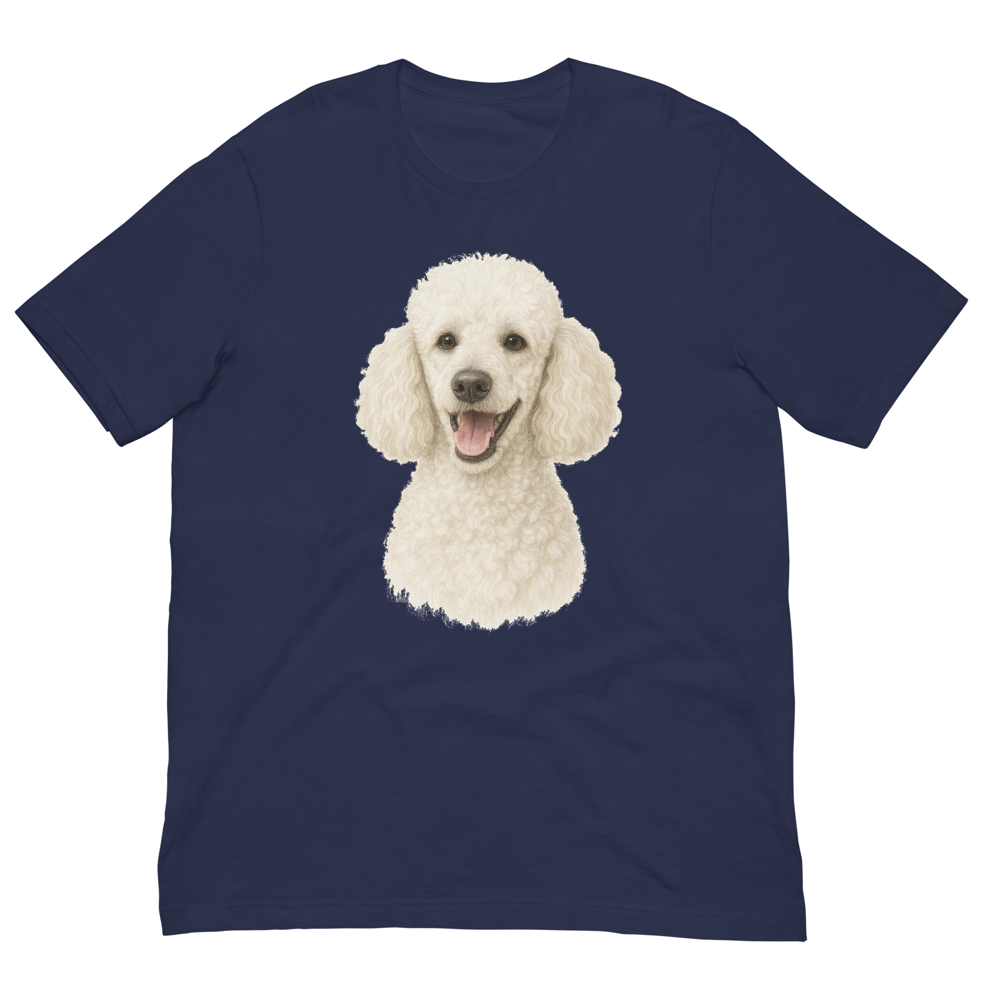 White Poodle Unisex t-shirt