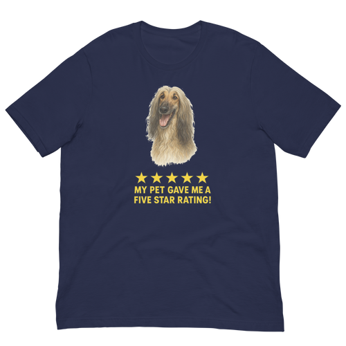 Afghan Hound Rating Unisex t-shirt