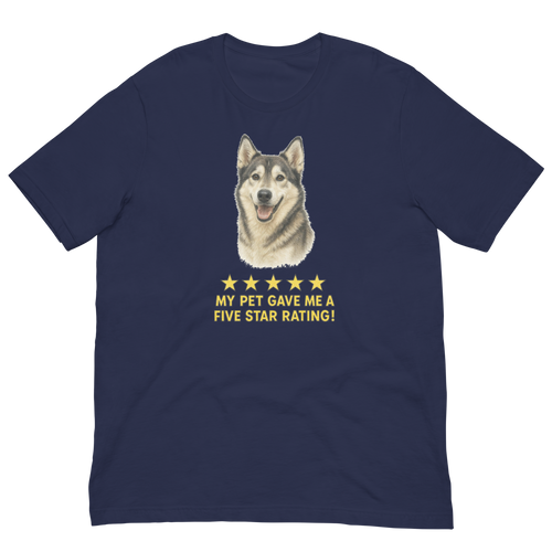Alaskan Husky Rating Unisex t-shirt