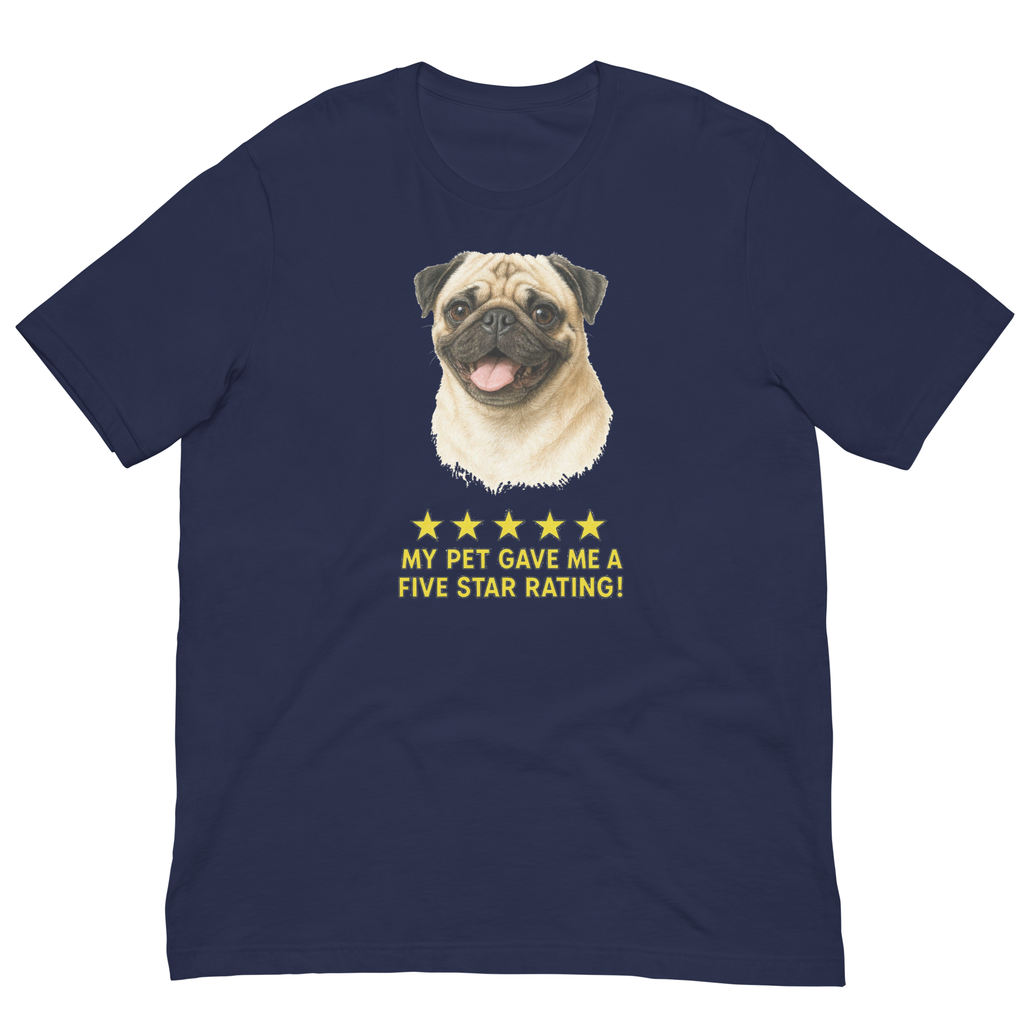 Pug Rating Unisex t-shirt