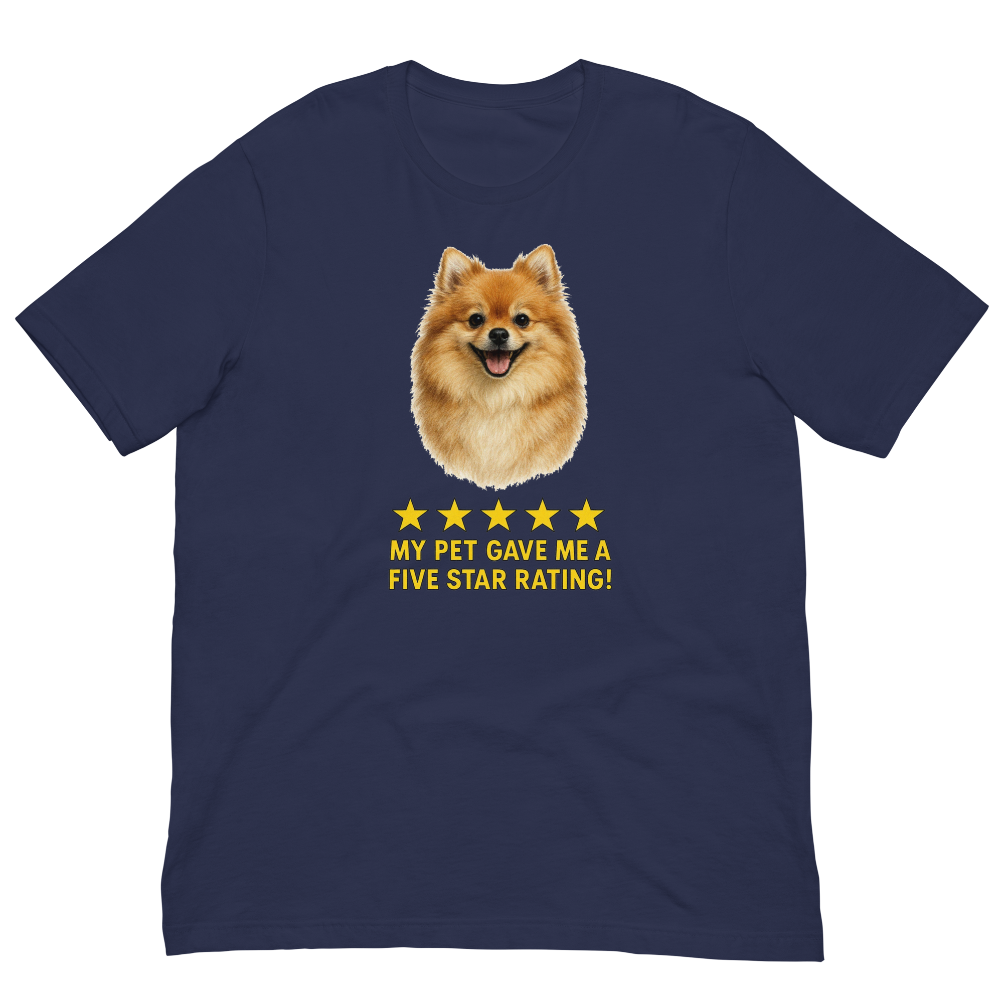 Pomeranian Rating Unisex t-shirt