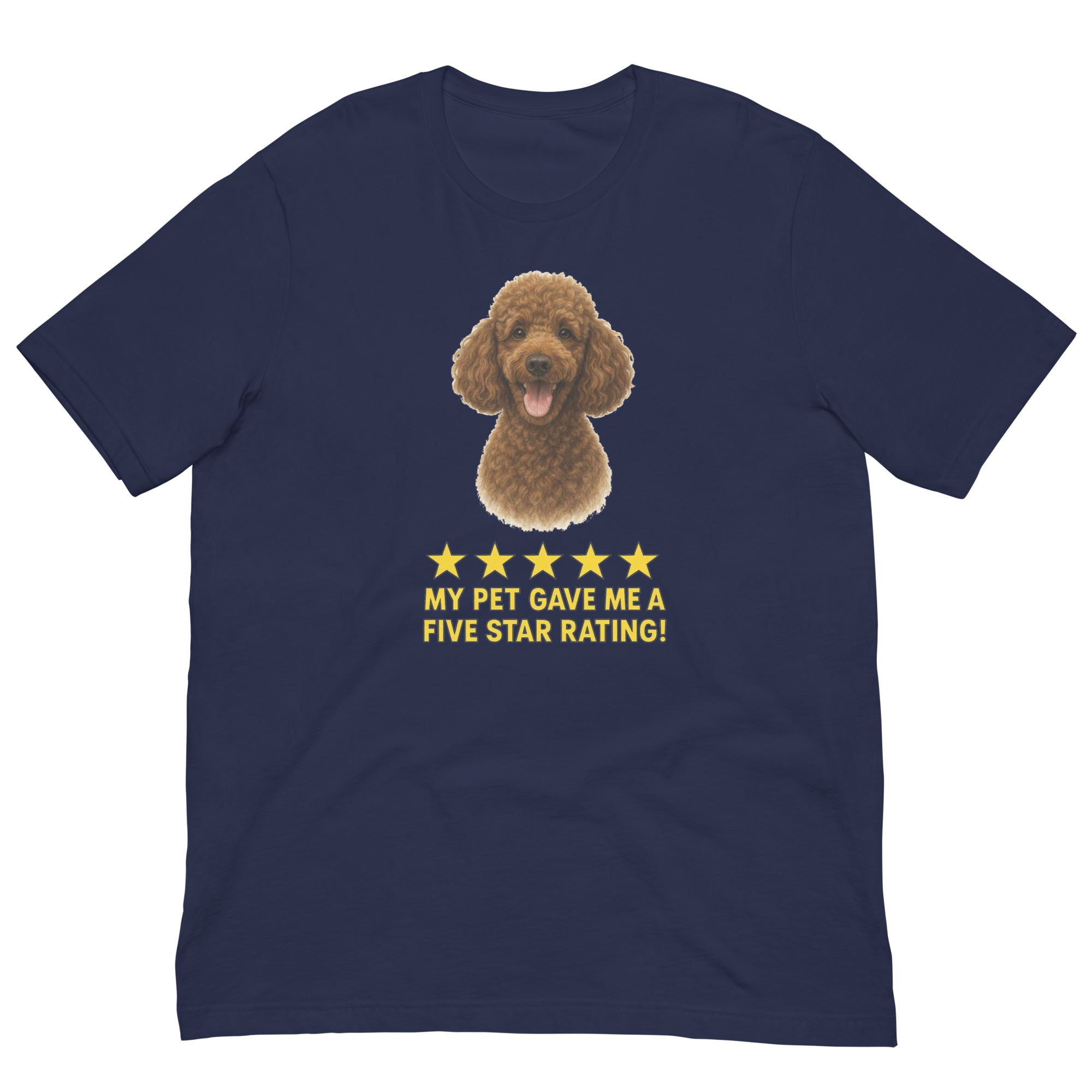 Brown Poodle Rating Unisex t-shirt