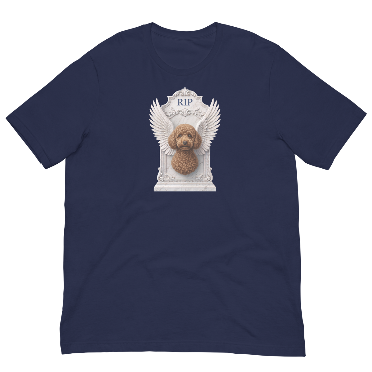 Brown Poodle RIP Unisex t-shirt