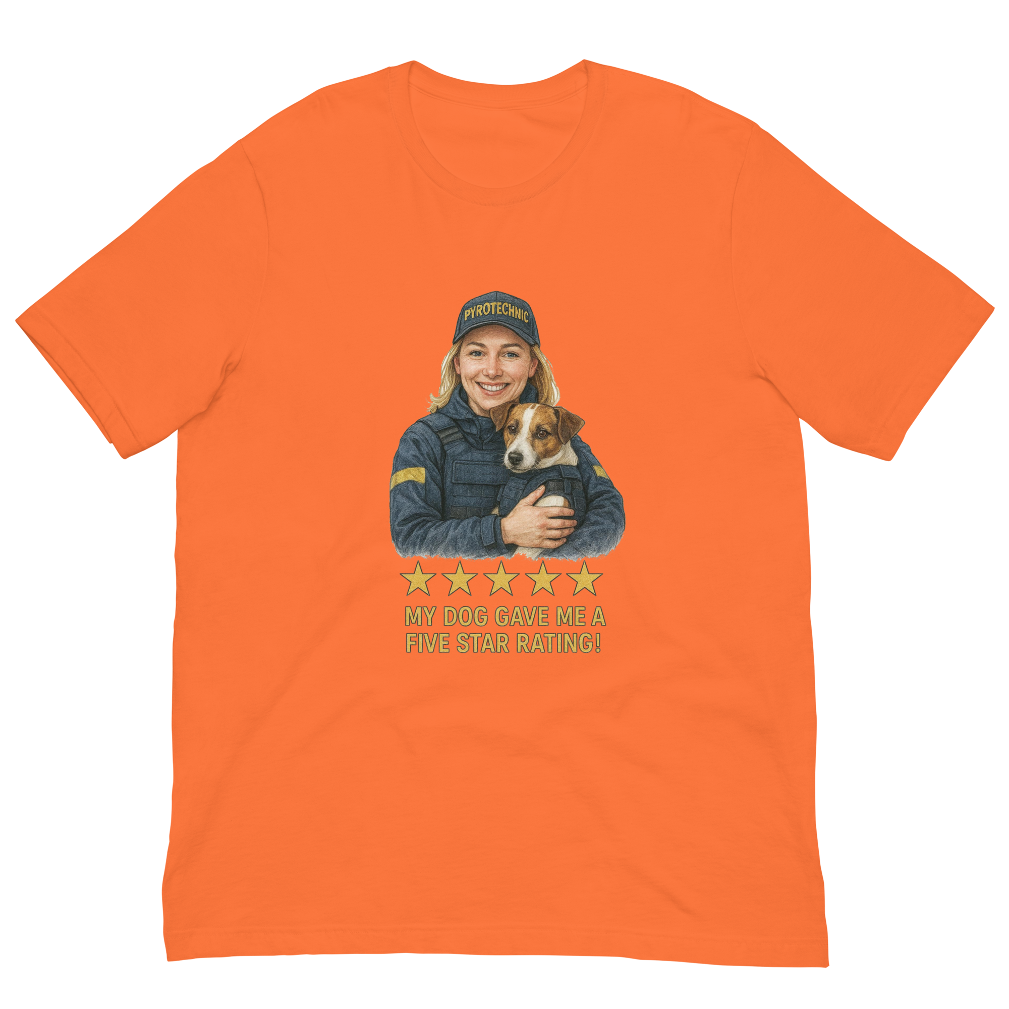 Blonde Woman with Patron graphic tee - orange