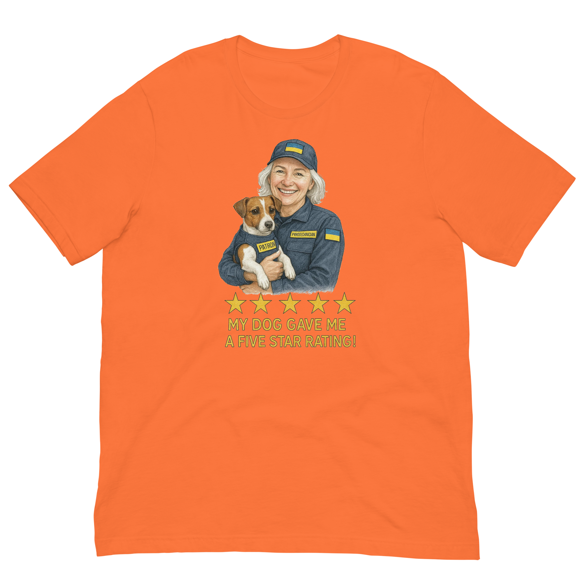 White Hair Woman with Patron graphic tee.