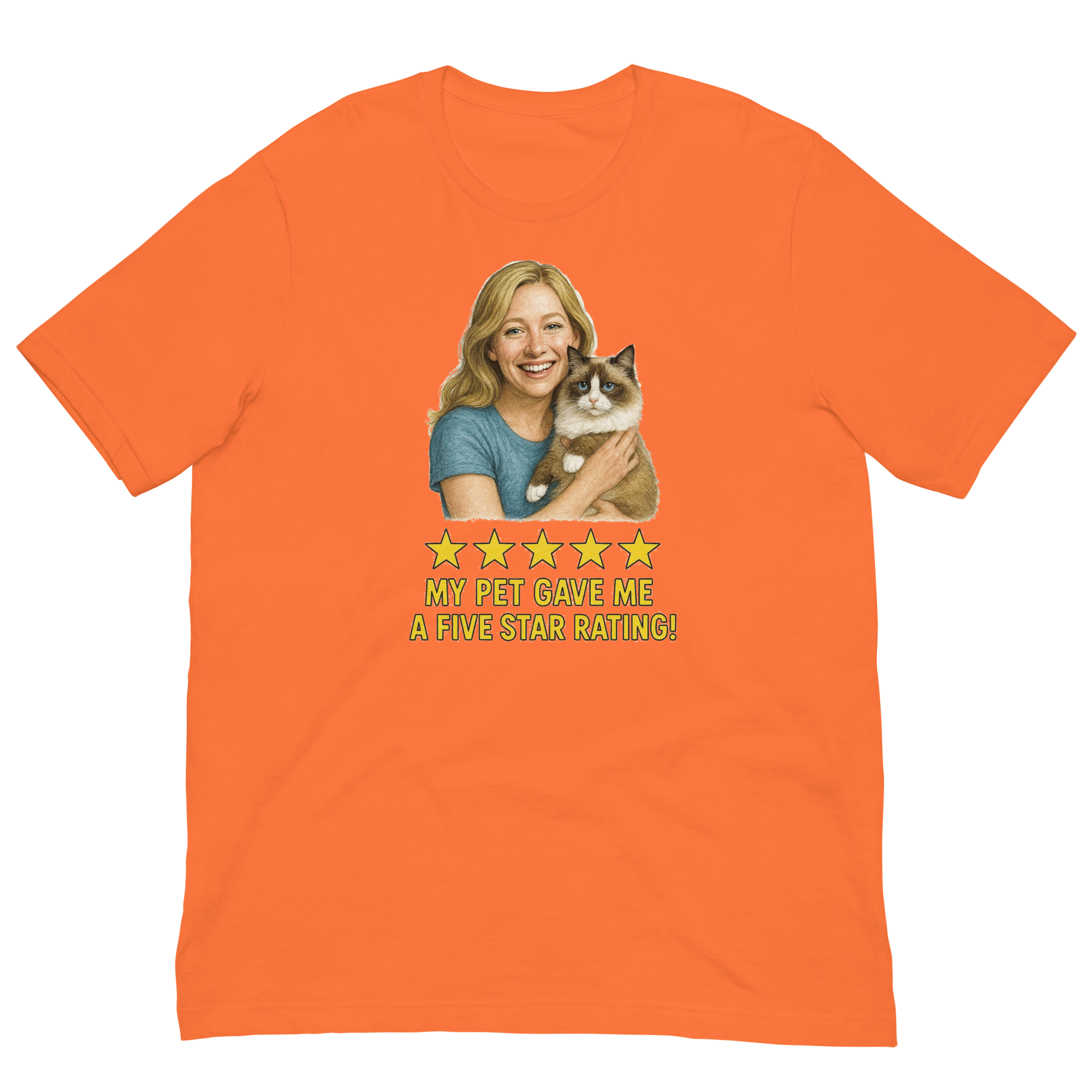 Blonde Woman with Ragdoll Cat