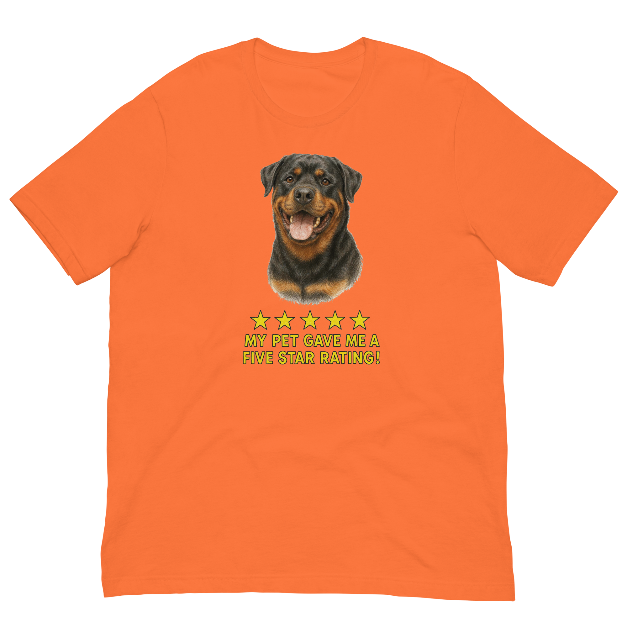 Rottweiler Rating Unisex t-shirt