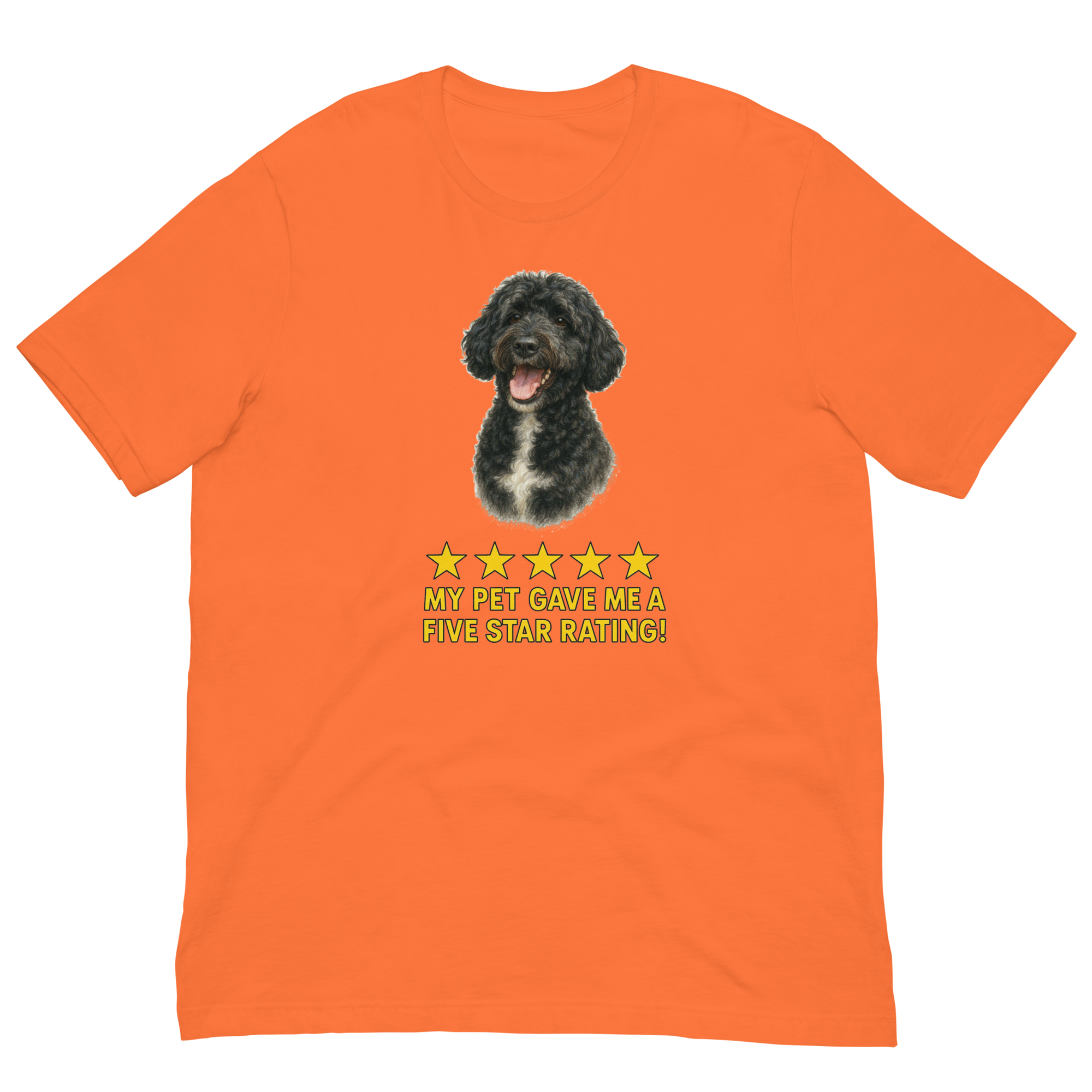 Portugese Water Dog Rating Unisex t-shirt