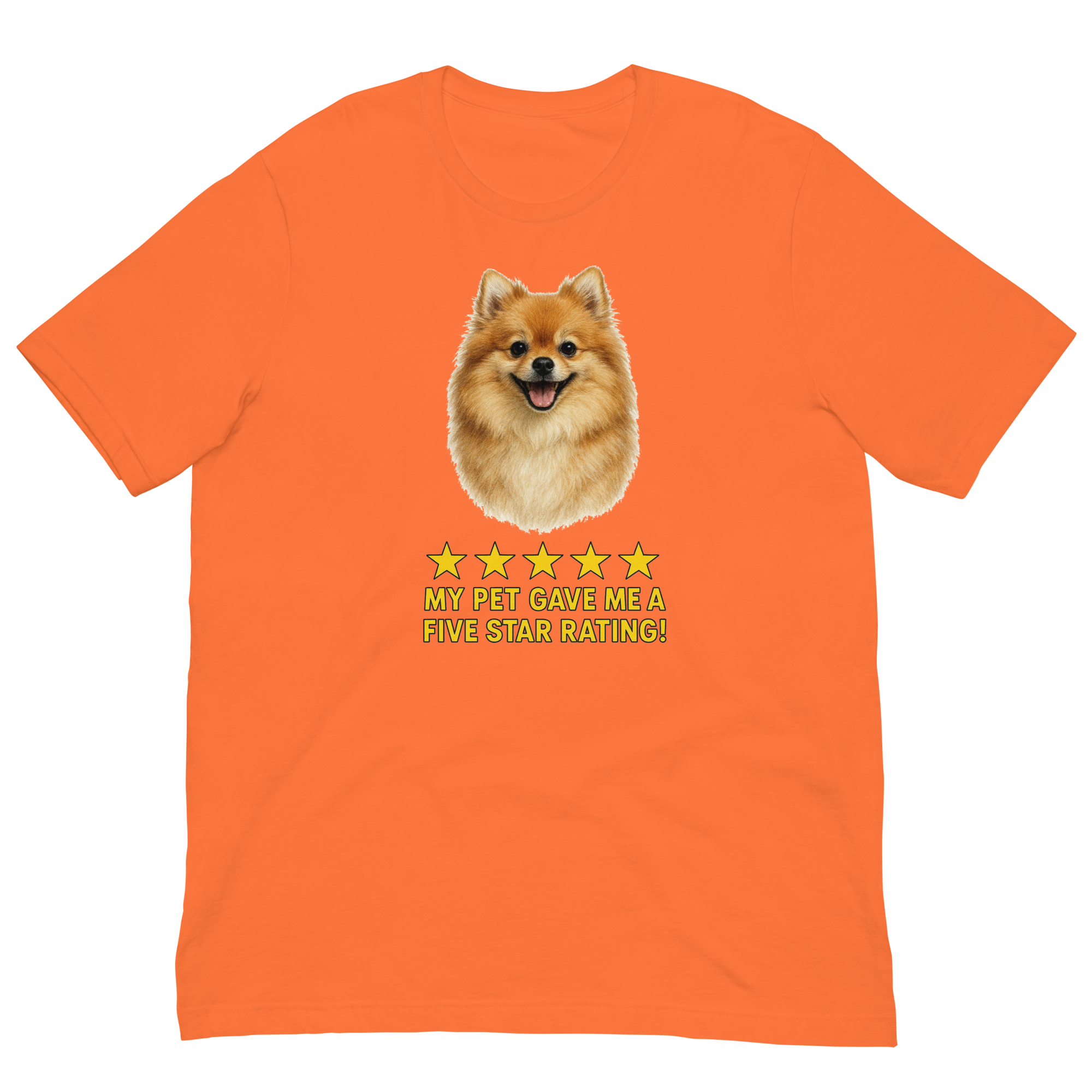 Pomeranian Rating Unisex t-shirt
