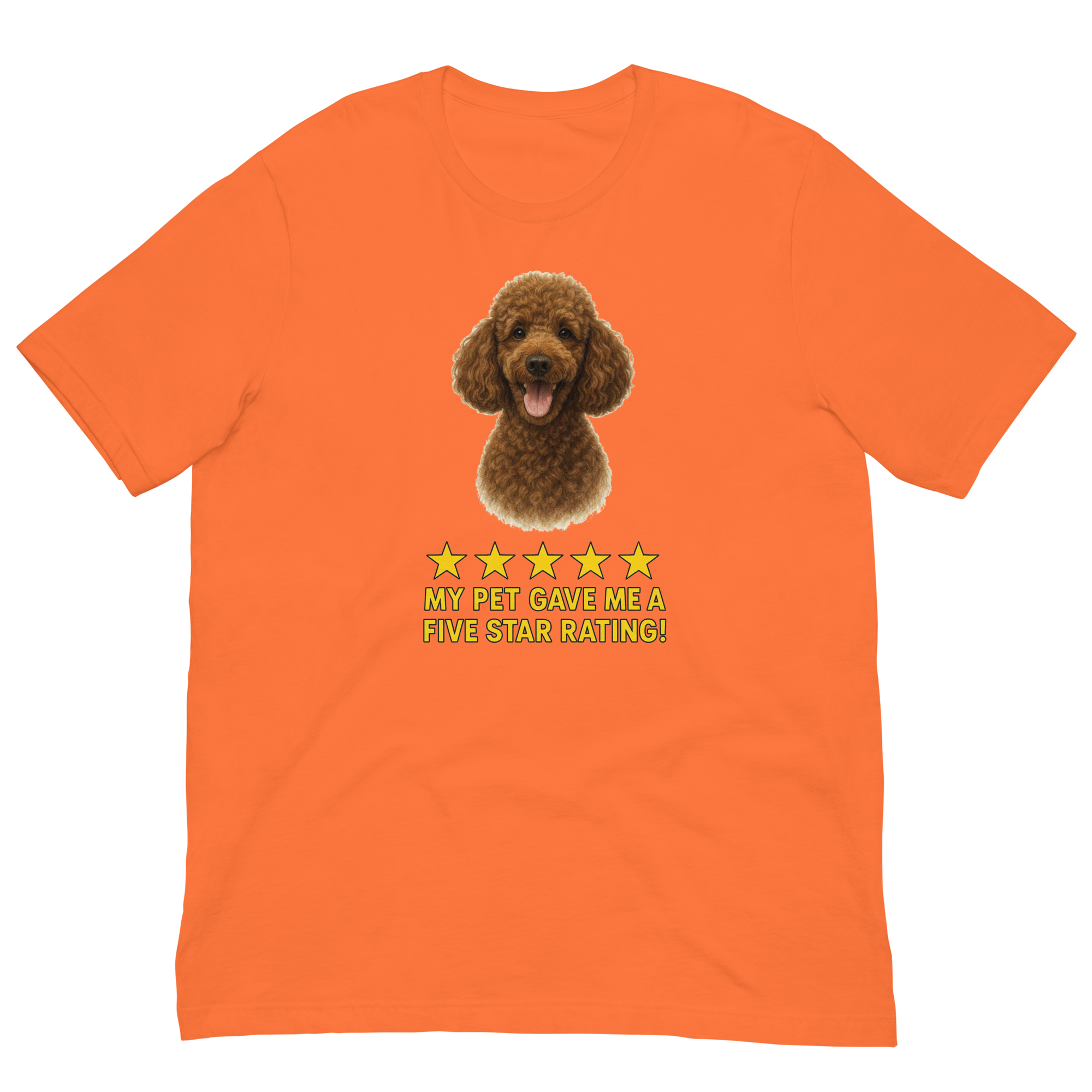Brown Poodle Rating Unisex t-shirt