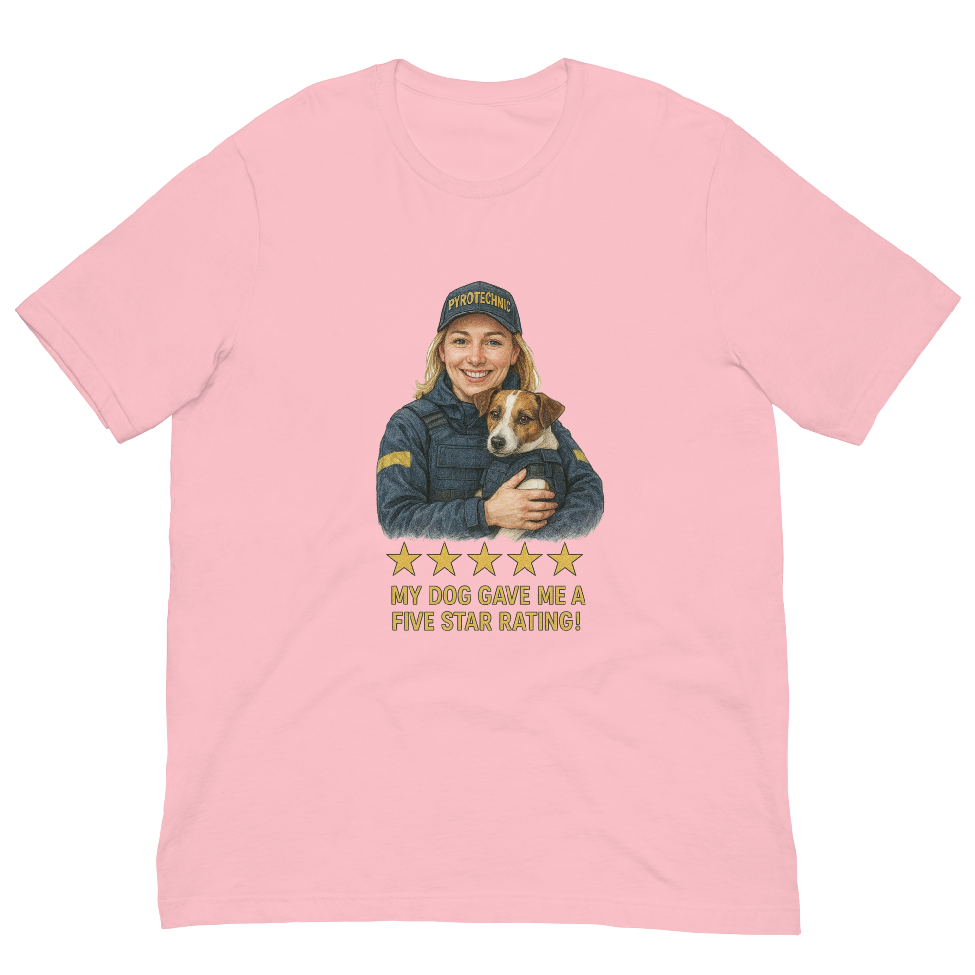 Blonde Woman with Patron graphic tee - pink