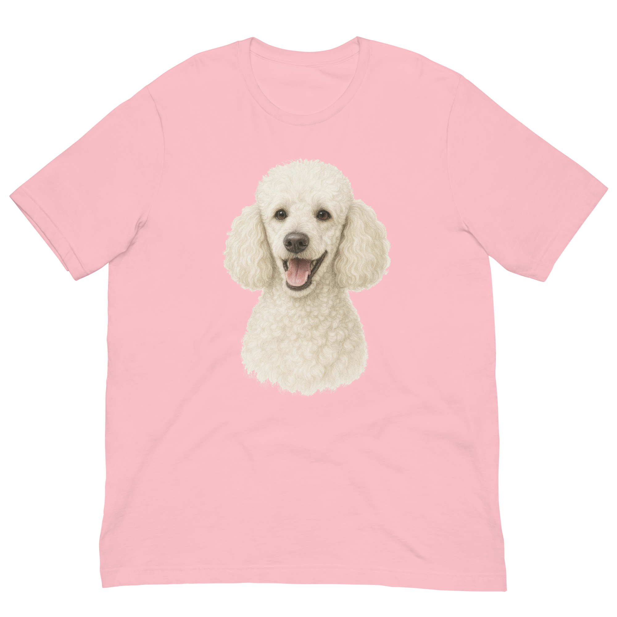 White Poodle Unisex t-shirt