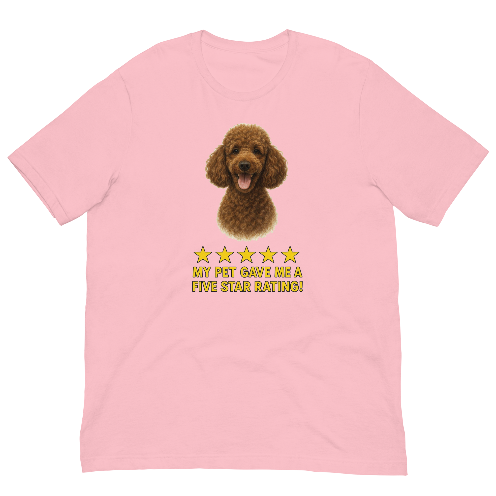 Brown Poodle Rating Unisex t-shirt